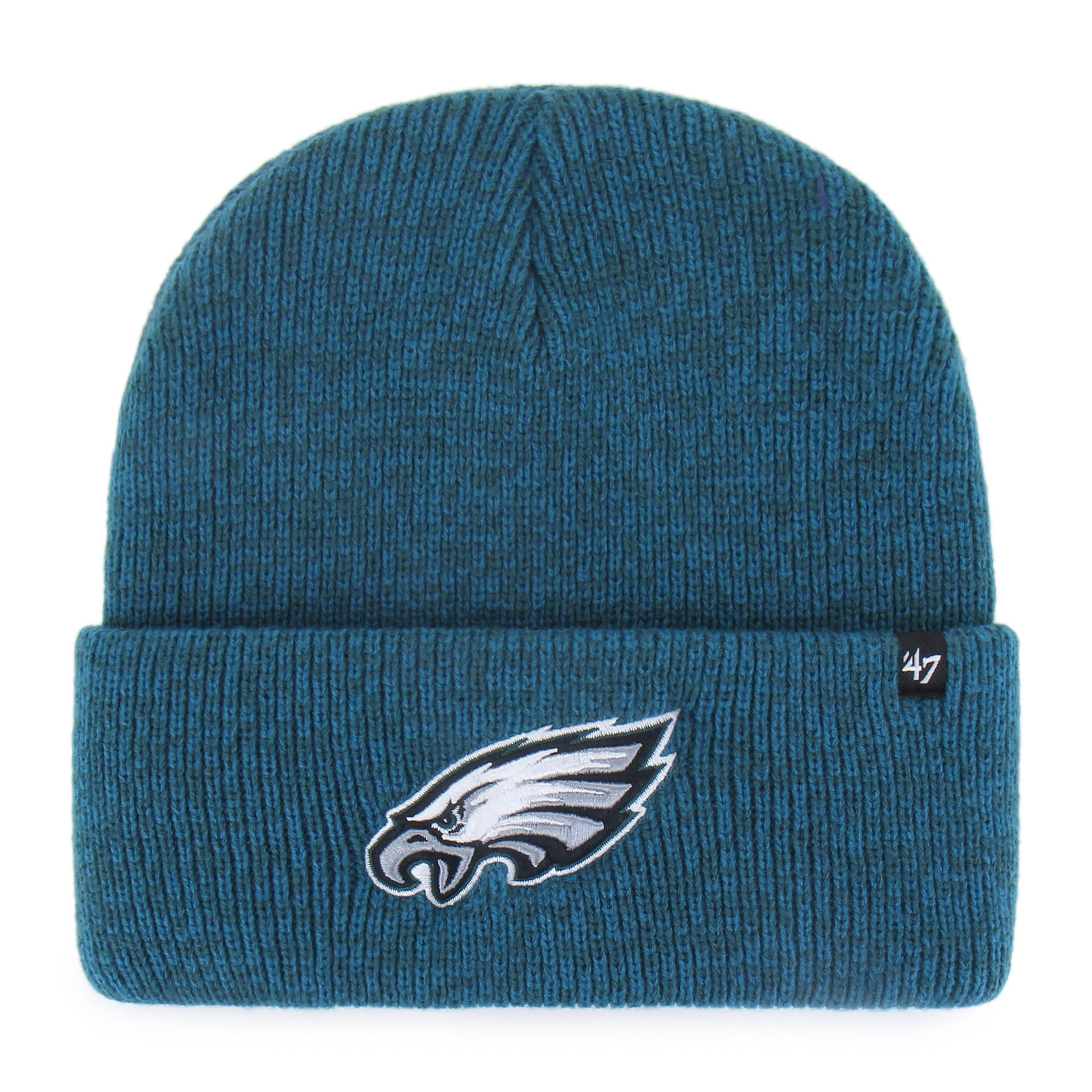 Bonnet tricoté à revers « Brain Freeze » vert nuit des Philadelphia Eagles pour homme, modèle 47