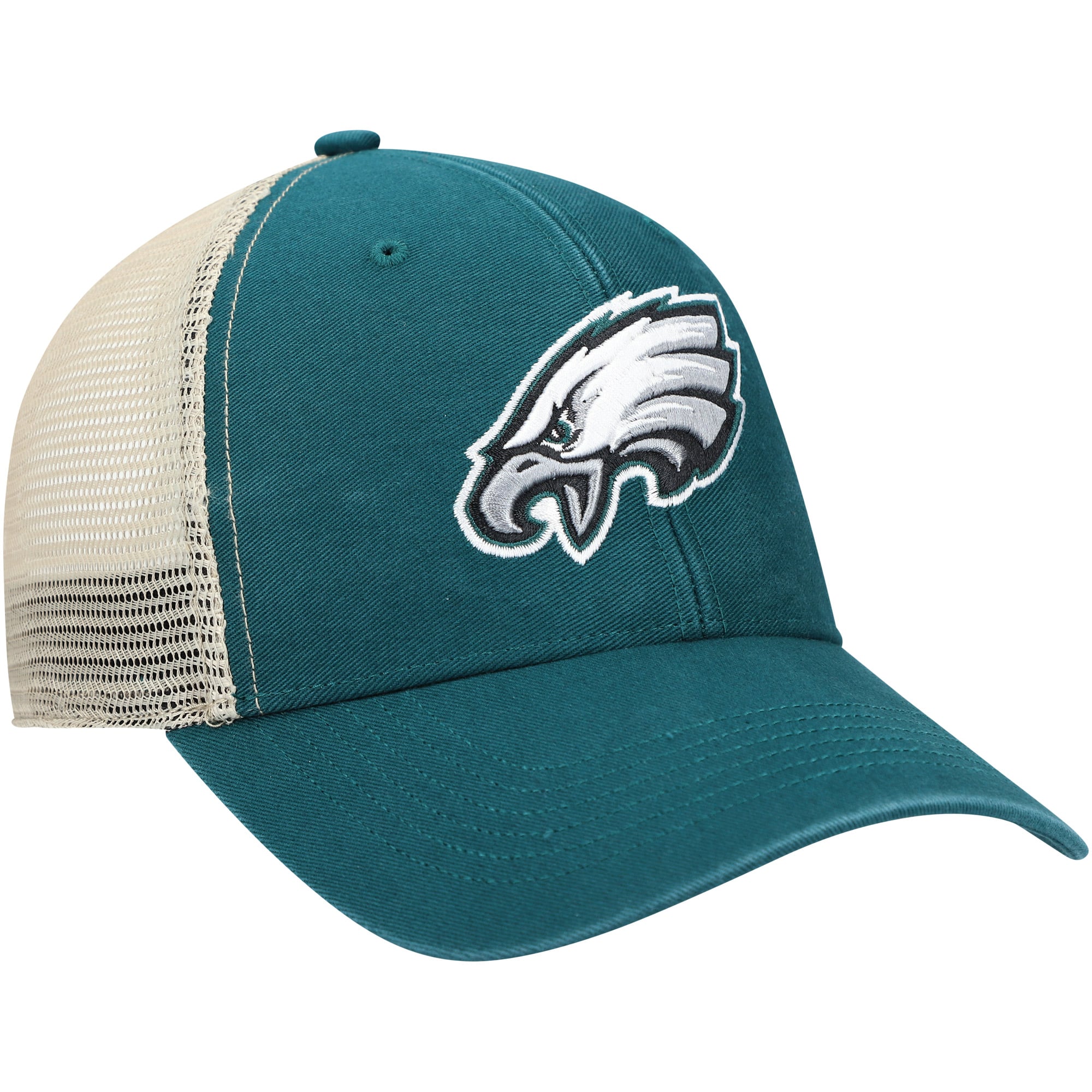 Men's '47 Kelly Green/Natural Philadelphia Eagles Flagship MVP Trucker Adjustable Hat