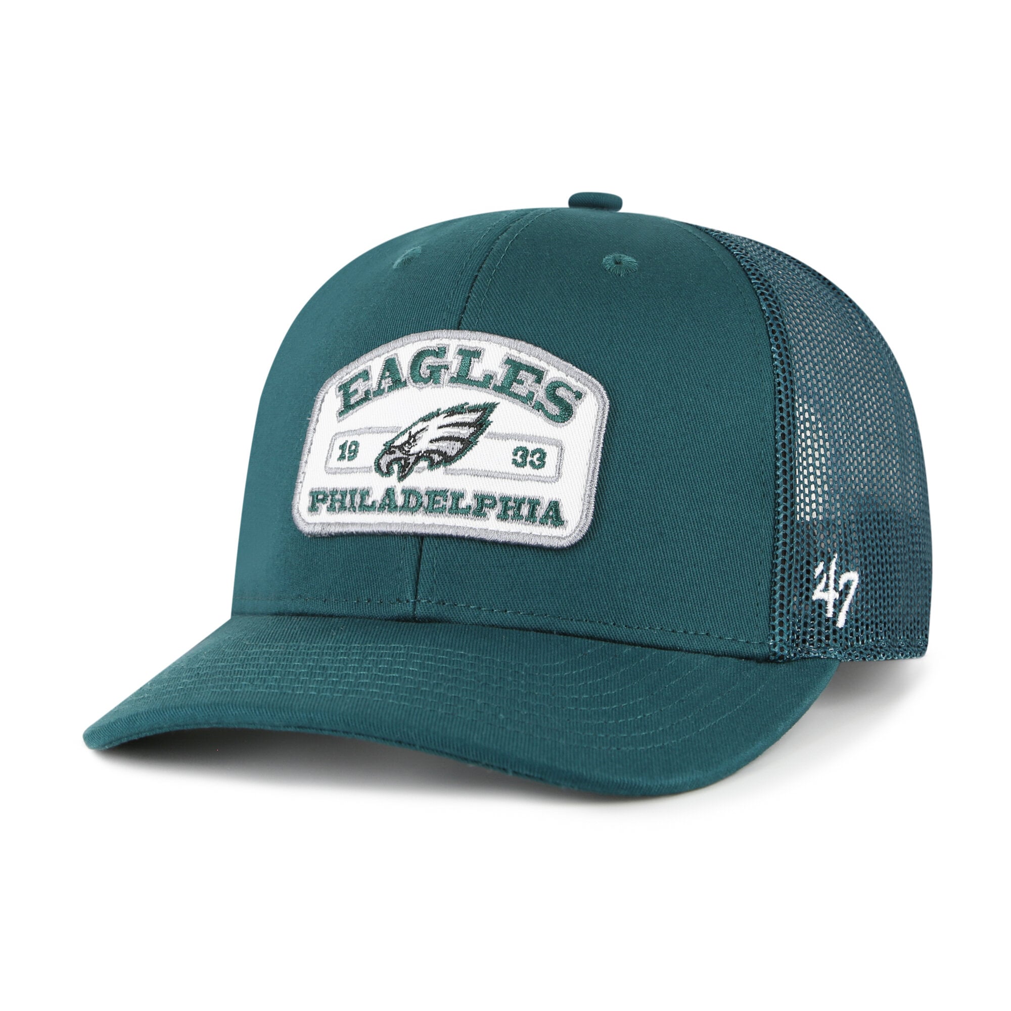 Men's '47 Midnight Green Philadelphia Eagles  Roadway Adjustable Trucker Hat