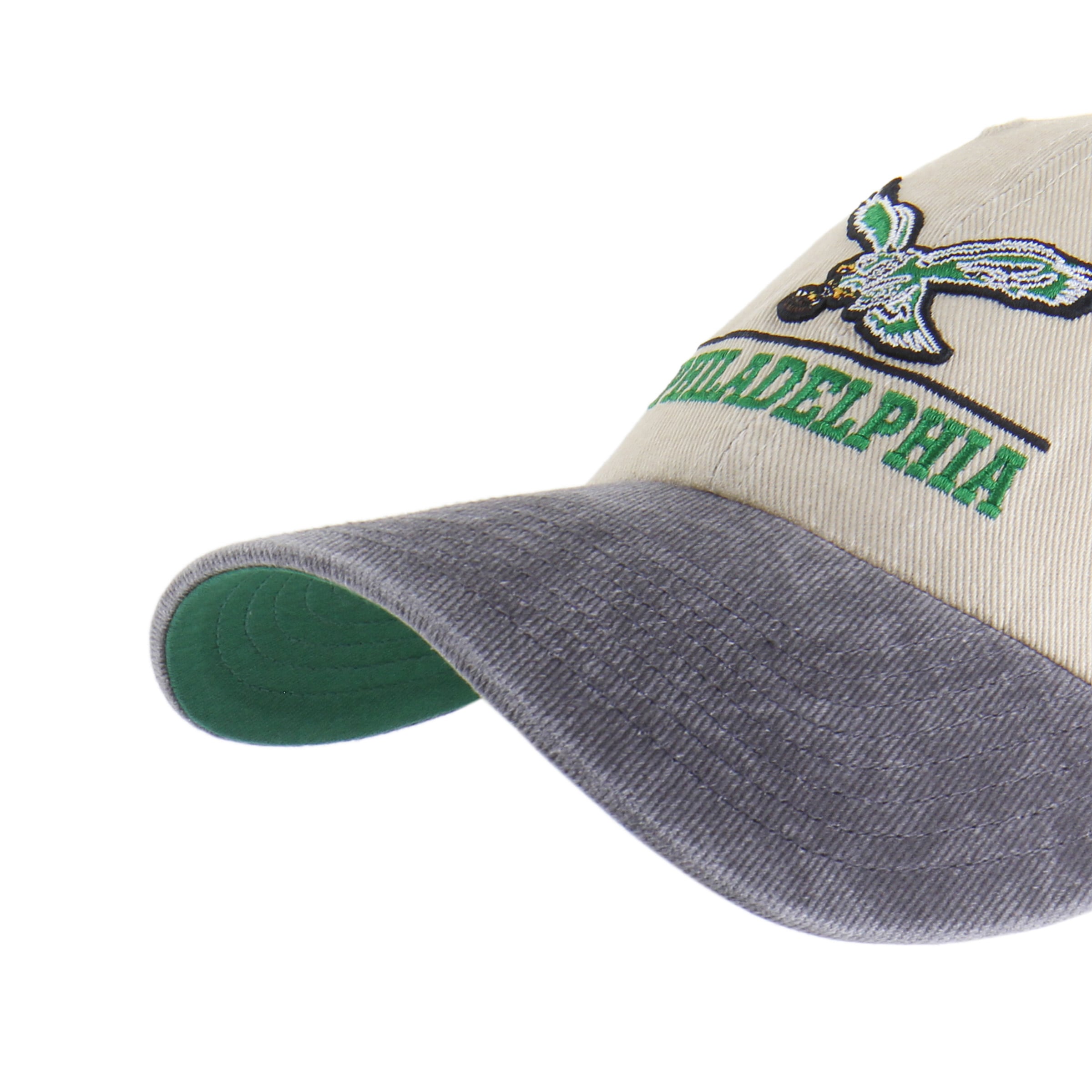 Casquette ajustable homme '47 Natural Philadelphia Eagles Throwback Logo Line Clean Up