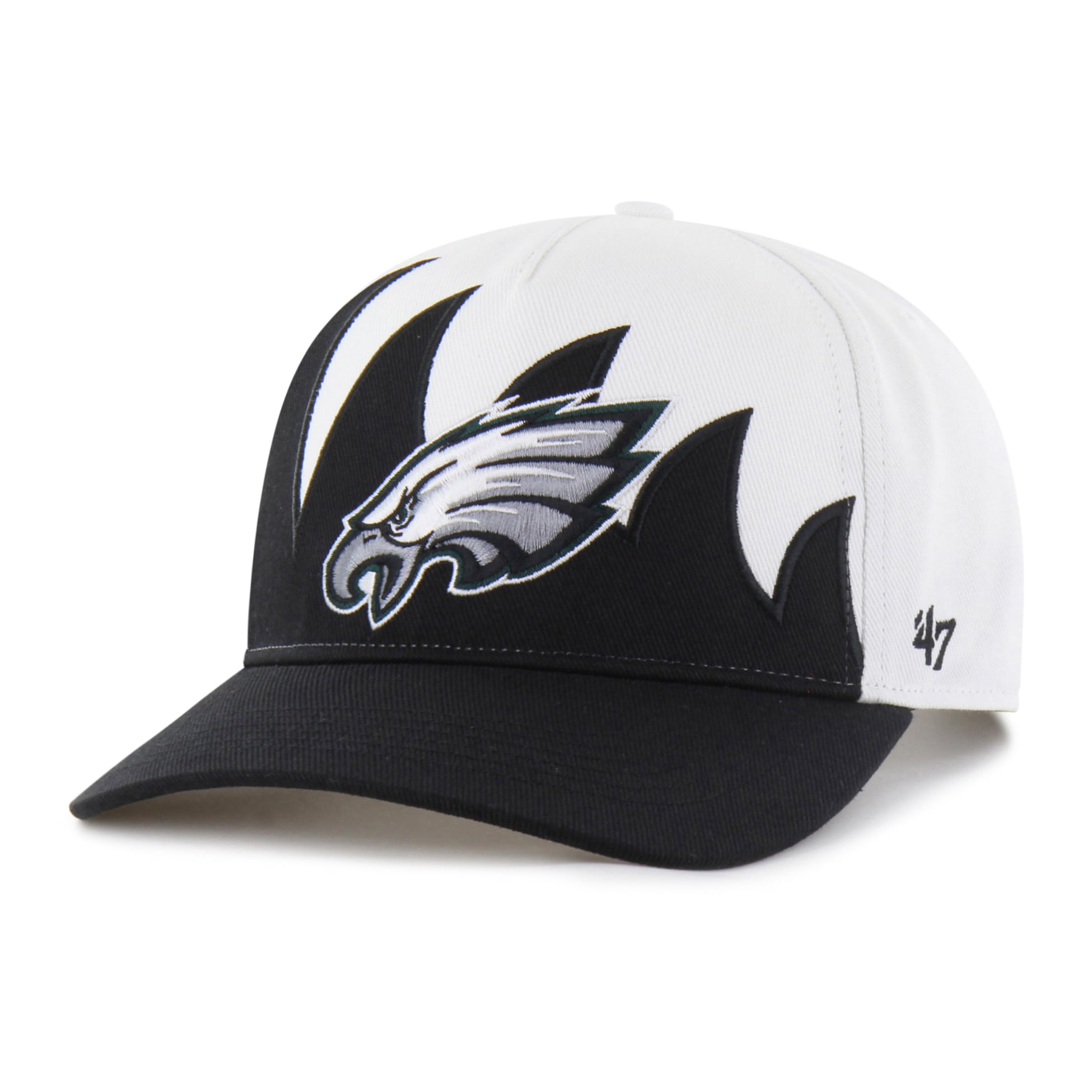 Men's '47 White Philadelphia Eagles Jagged Hitch Adjustable Hat