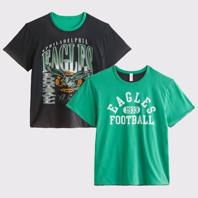 Philadelphia Eagles Abercrombie & Fitch Reversible T-Shirt - Green
