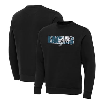 Philadelphia Eagles Antigua Woodland Camo Victory Sweatshirt - Black