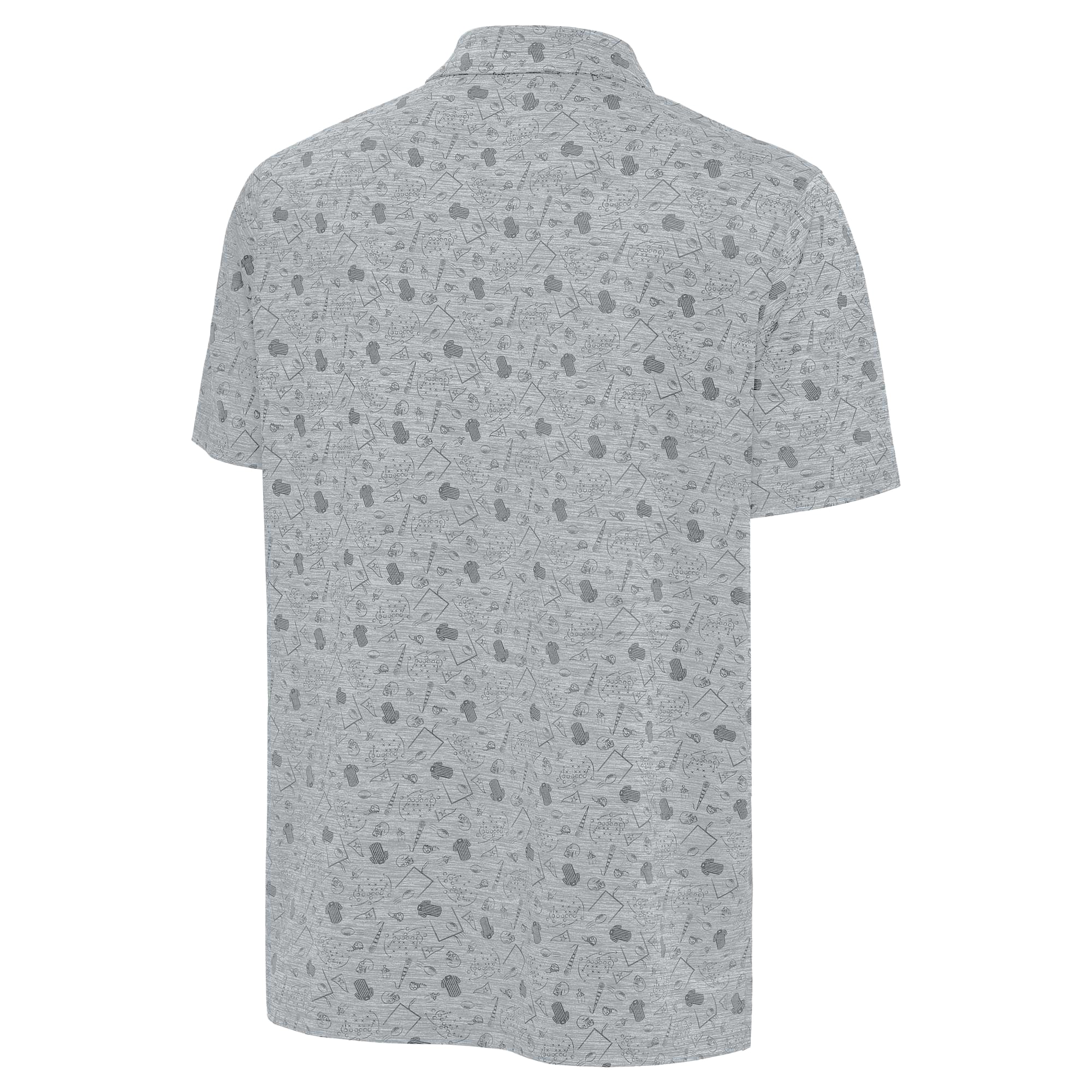 Polo Relentless Antigua Heather Grey pour homme des Philadelphia Eagles