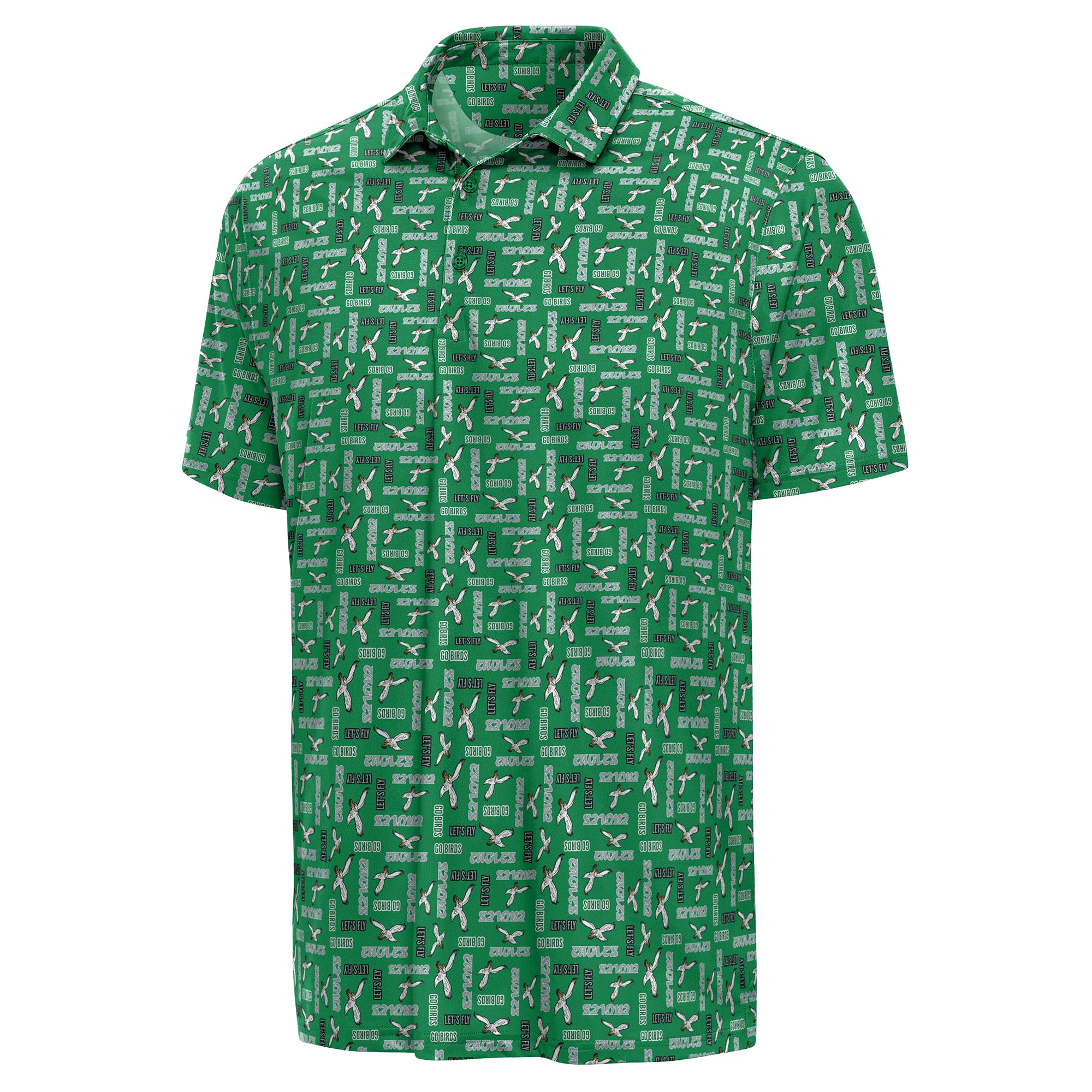 Polo Antigua Kelly Green pour homme, abonnements saisonniers aux Eagles de Philadelphie