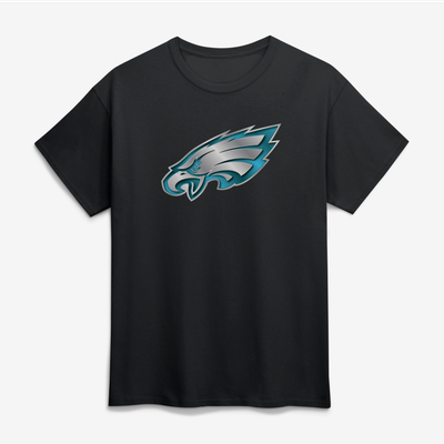 Philadelphia Eagles Big & Tall Metallic Mascot T-Shirt - Black