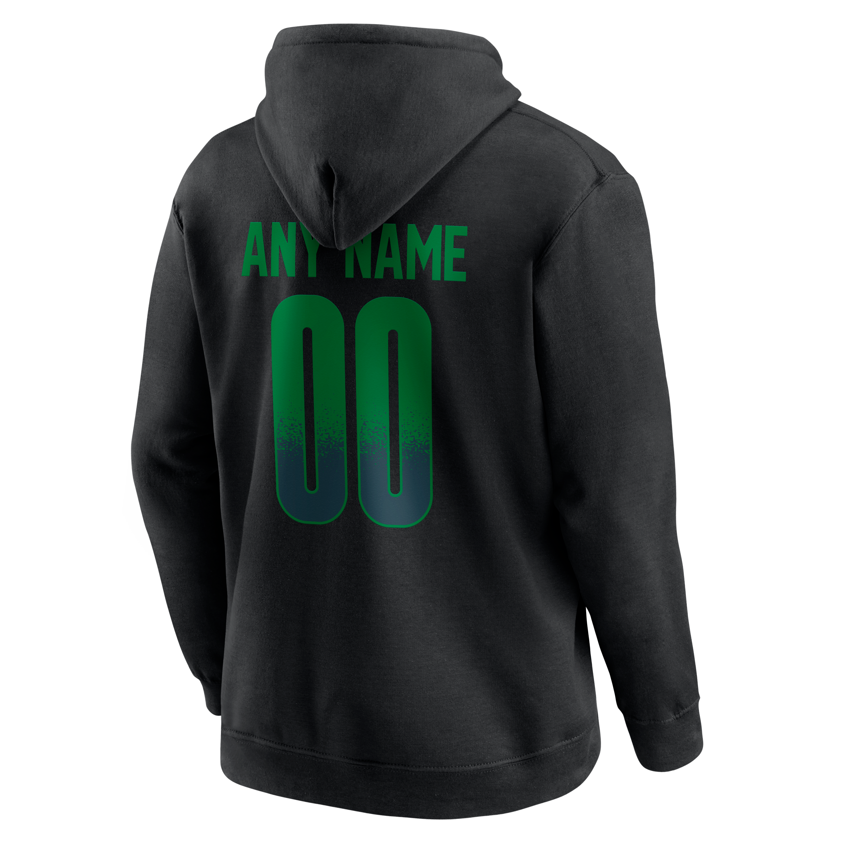 Men's Black Philadelphia Eagles Home Field Pop Personalized Name & Number Hoodie