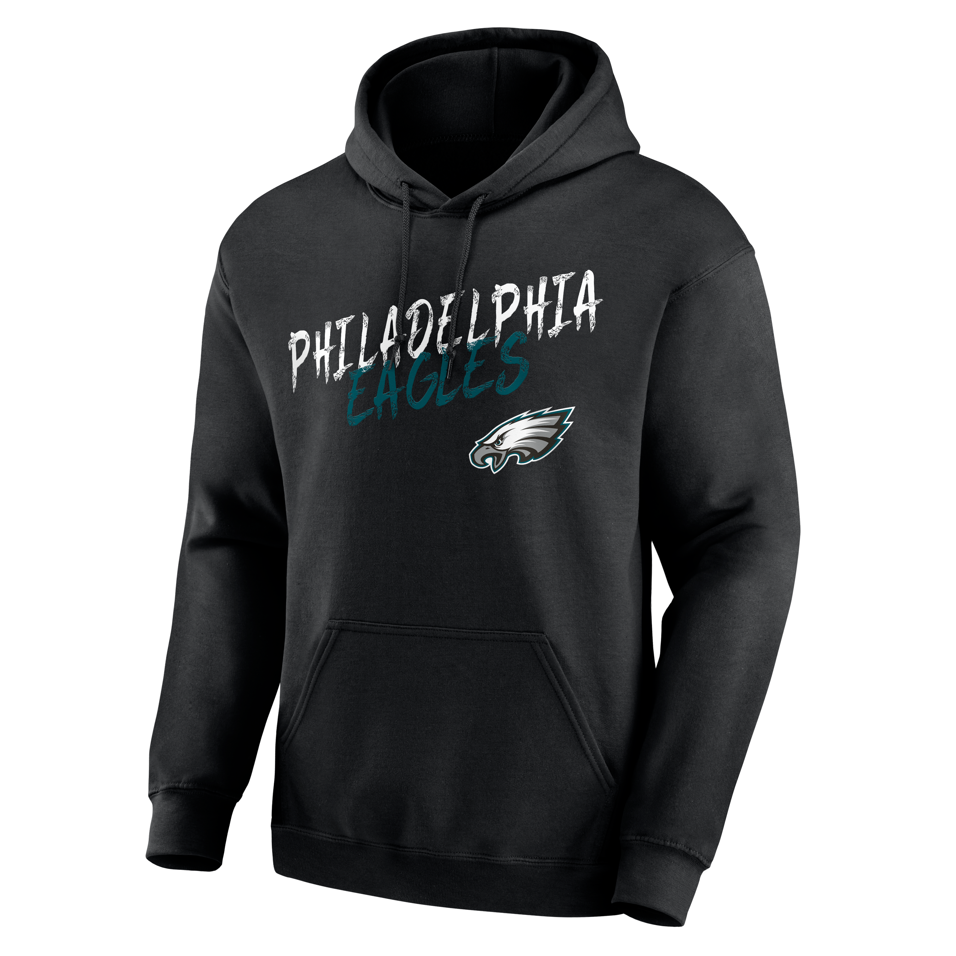 Men's Black Philadelphia Eagles Hustle Personalized Name & Number Hoodie