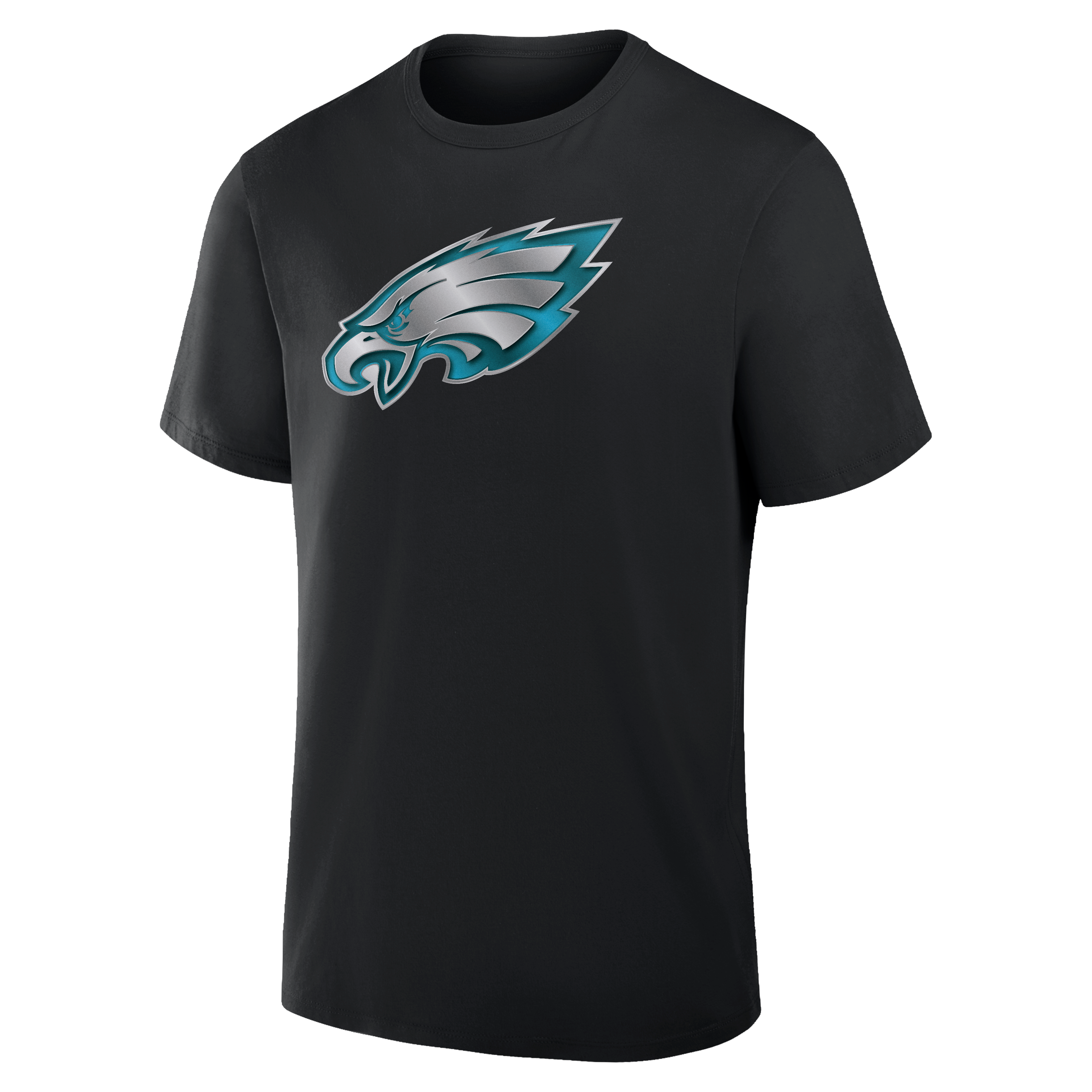 Men's Black Philadelphia Eagles  Metallic Mascot T-Shirt