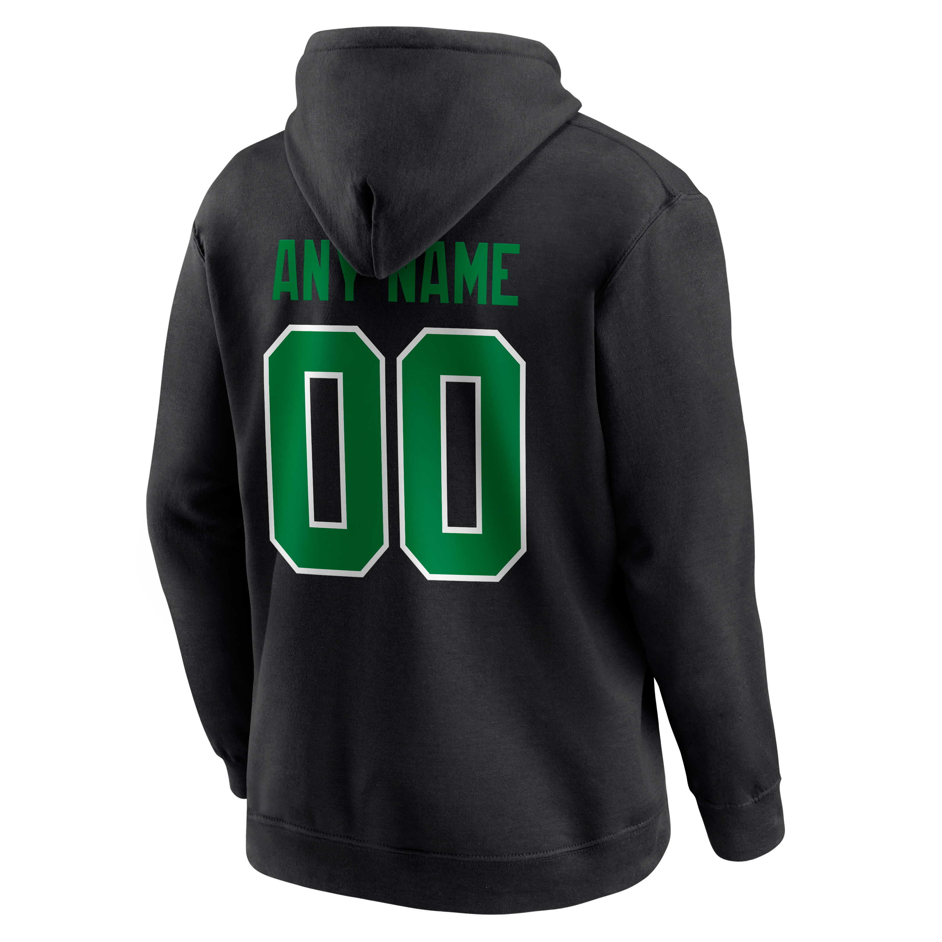 Men's Black Philadelphia Eagles Team Authentic Classic Personalized Name & Number Hoodie