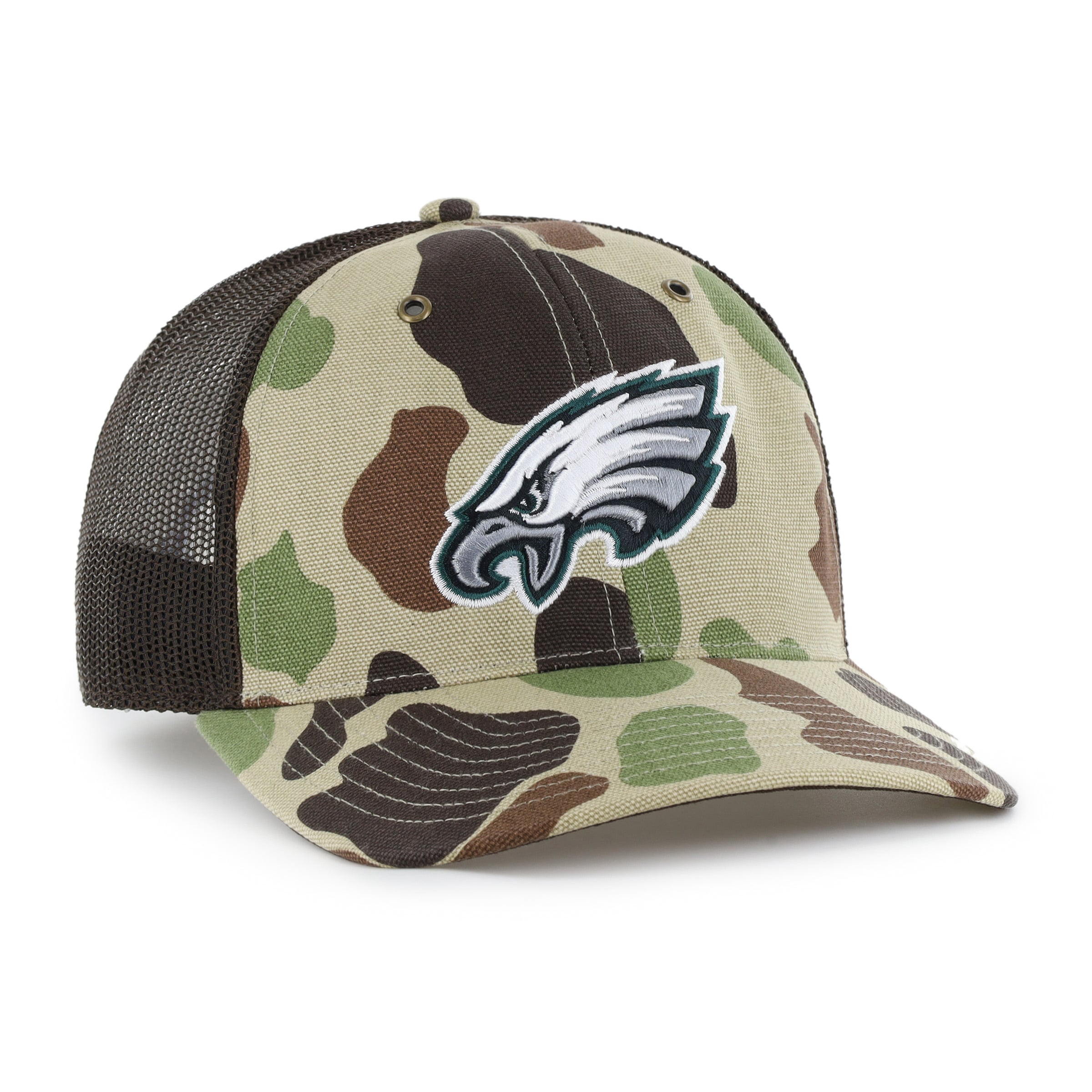 Casquette trucker ajustable Carhartt x '47 Duck Camo Philadelphia Eagles pour homme