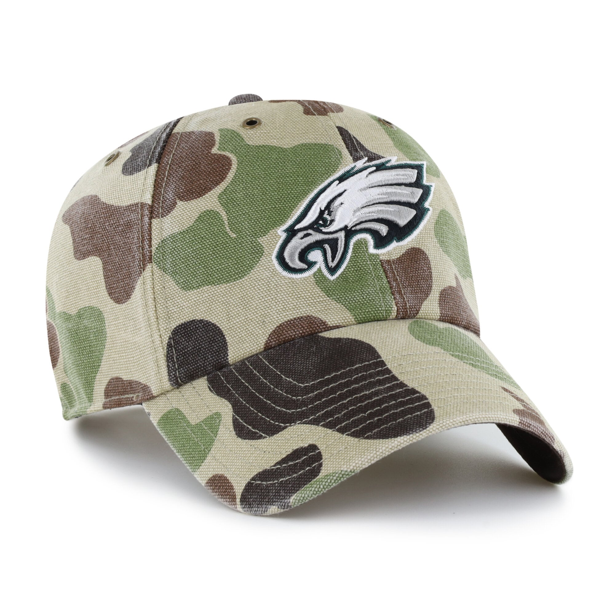 Casquette ajustable Carhartt x '47 Duck Camo Philadelphia Eagles Clean Up pour homme