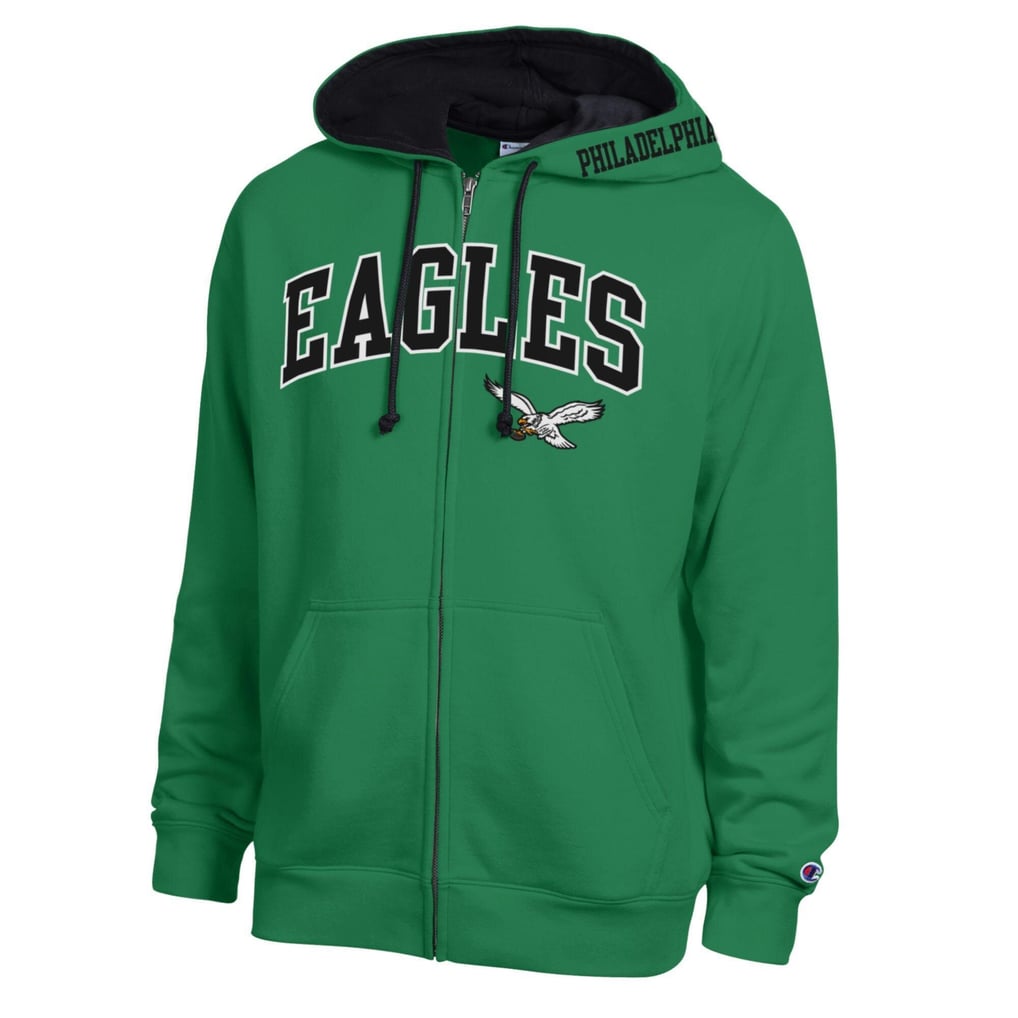 Philadelphia Eagles Champion Full-Zip Hoodie - Kelly Green/Black