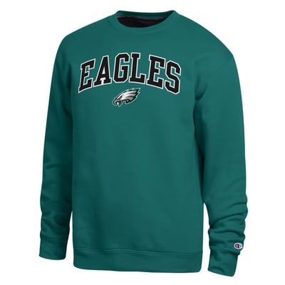 Philadelphia Eagles Champion Contrast Lined Sweatshirt - Midnight Green