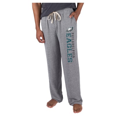  Philadelphia Eagles Concepts Sport Mainstream French Terry Tri-Blend Sweatpants - Gray