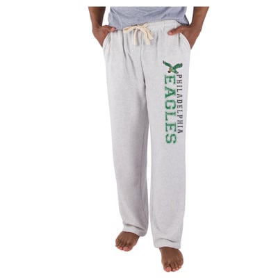  Philadelphia Eagles Concepts Sport Mainstream French Terry Tri-Blend Sweatpants - Oatmeal