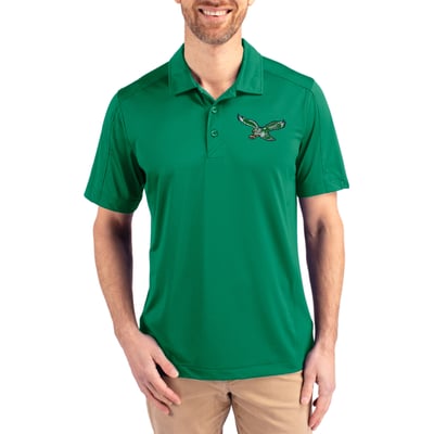 Philadelphia Eagles Cutter & Buck Prospect Eco DryTec Polo - Kelly Green