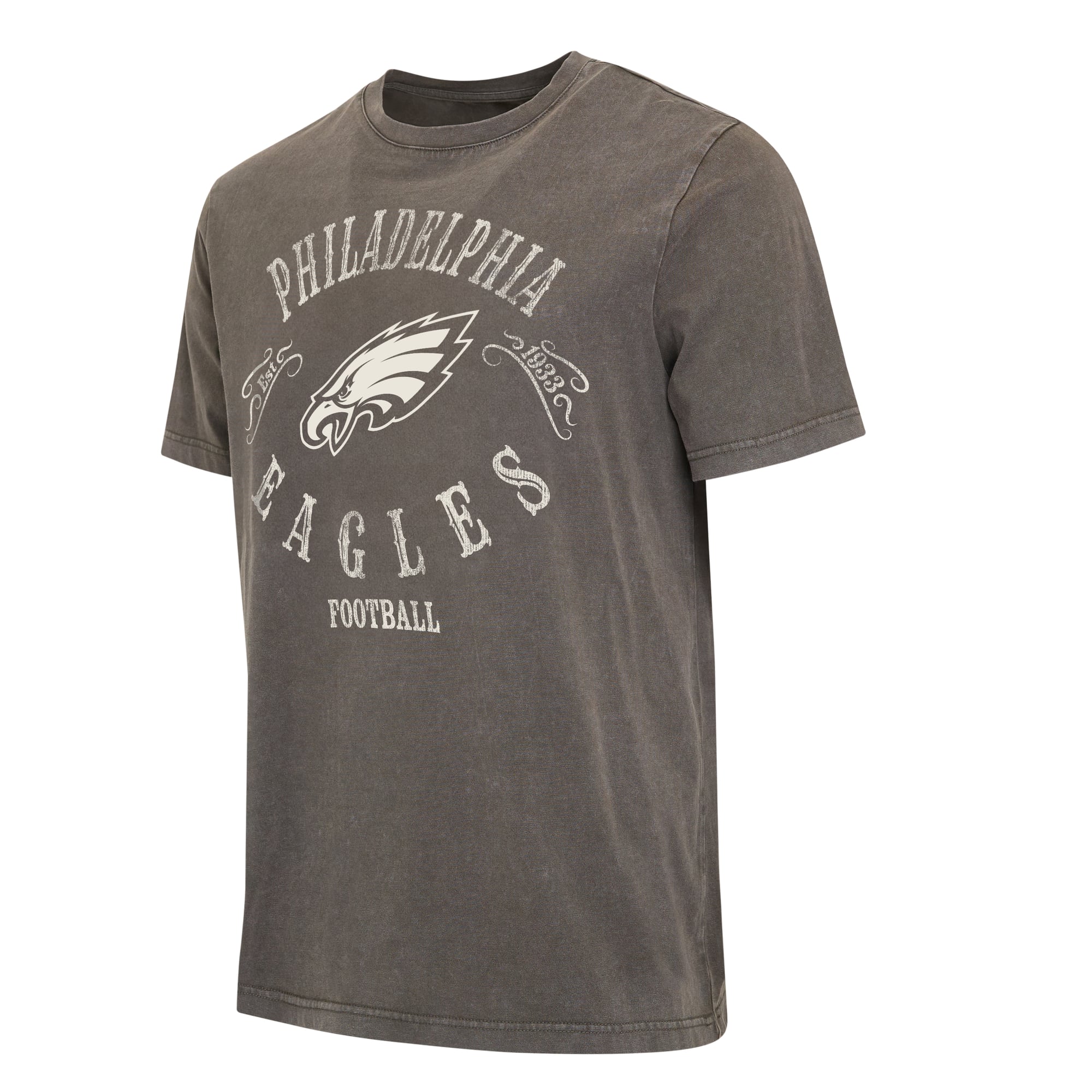 Men's Darius Rucker Collection by Fanatics Charcoal Philadelphia Eagles Washed T-Shirt