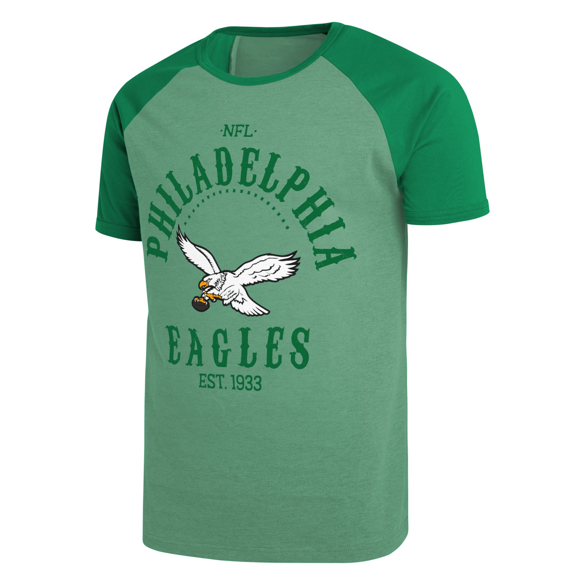 Collection Darius Rucker pour homme par Fanatics T-shirt raglan vert Kelly des Eagles de Philadelphie