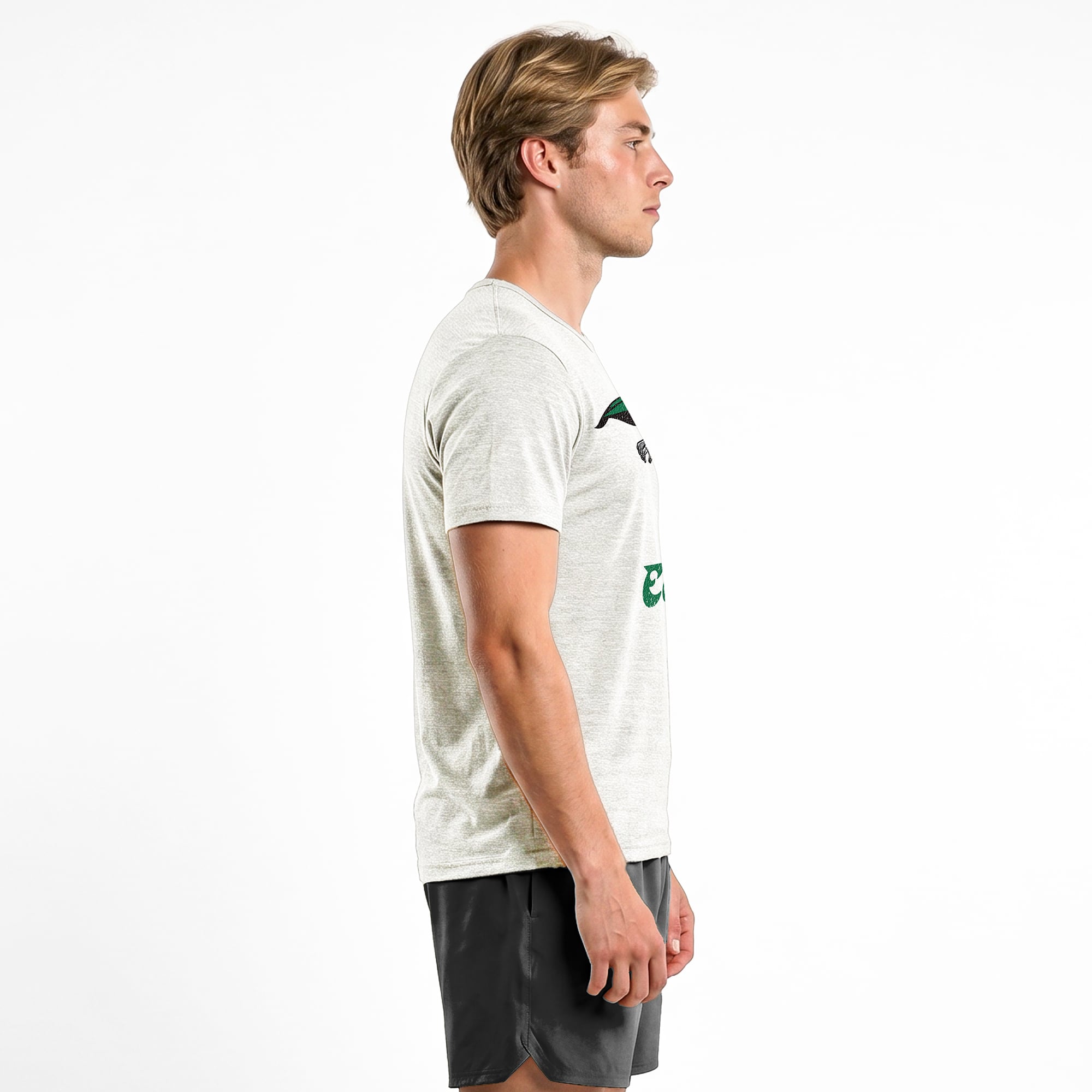T-shirt homme Disney x Champion crème Philadelphia Eagles Docteur Doom en mélange de trois matières