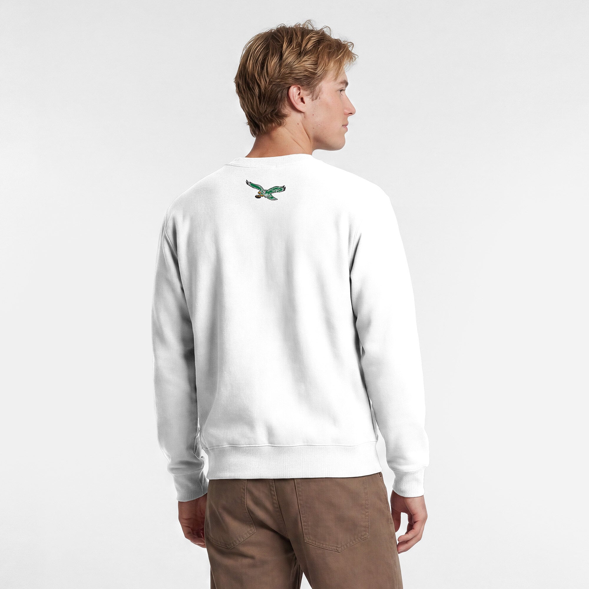 Sweat-shirt homme Disney x Champion blanc Philadelphia Eagles Doctor Doom Powerblend
