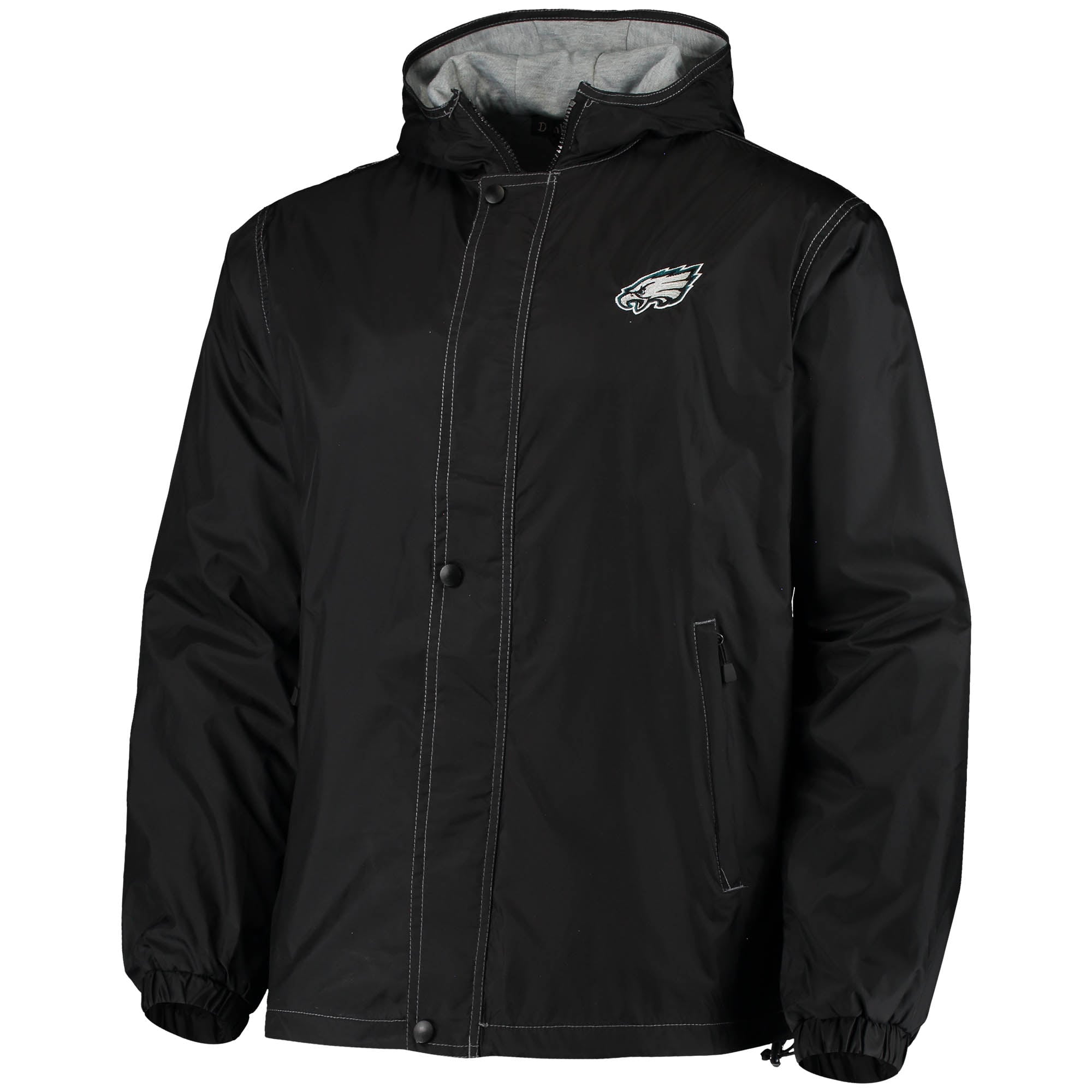 Men's Dunbrooke Black Philadelphia Eagles Logo Legacy Stadium Full-Zip Jacket