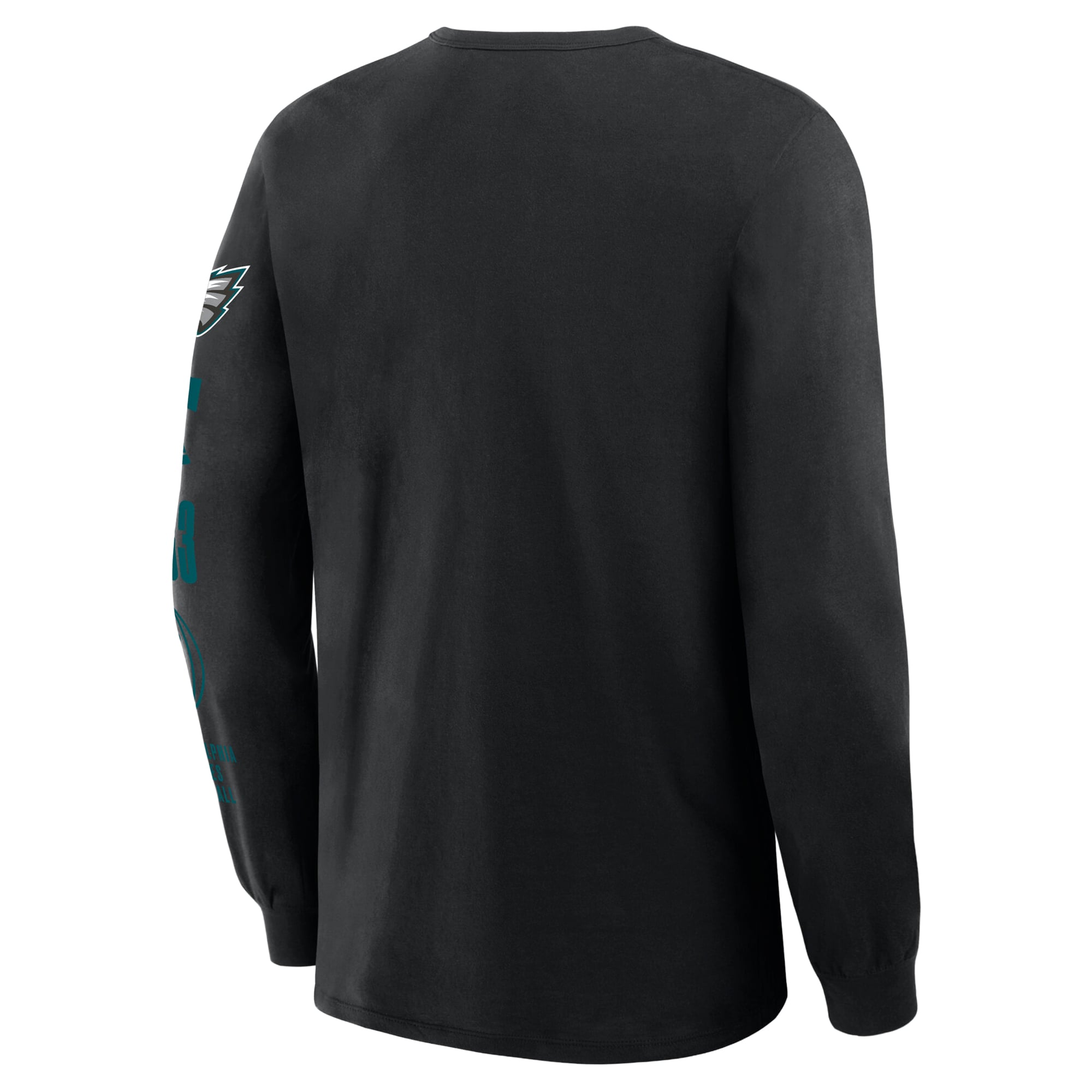 T-shirt Fanatics Black Philadelphia Eagles pour hommes, grandes tailles, avec passe de contrôle