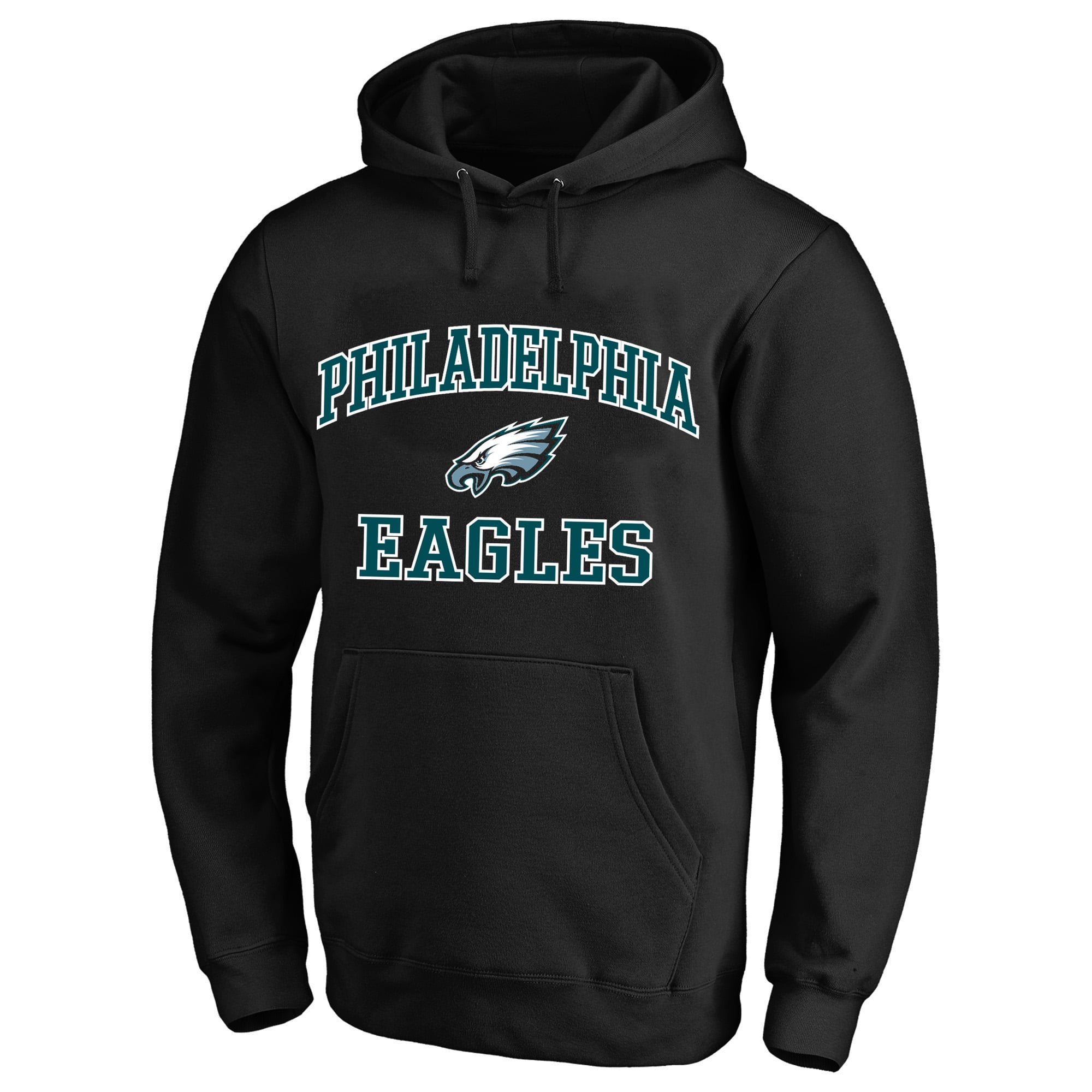 Sweat à capuche Fanatics noir Philadelphia Eagles pour homme, grandes tailles, motif cœur et âme