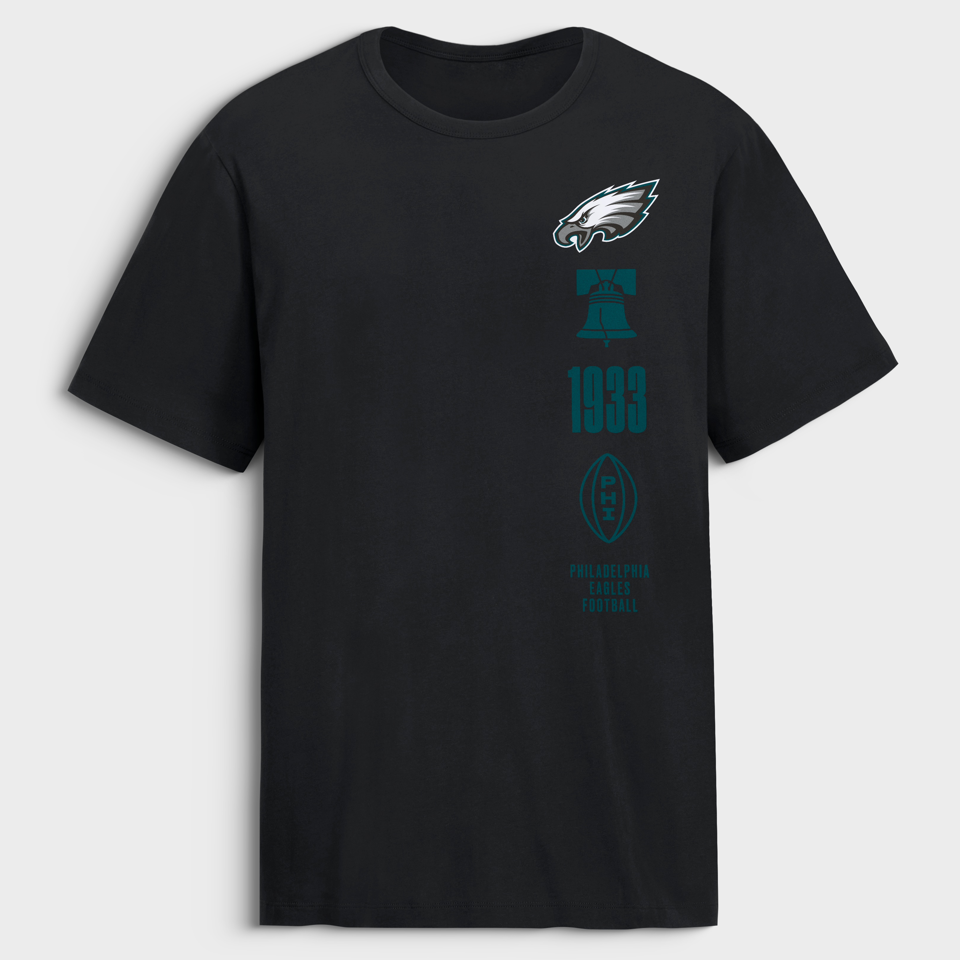 T-shirt Fanatics Black Philadelphia Eagles Breaking Tackles Legacy pour homme