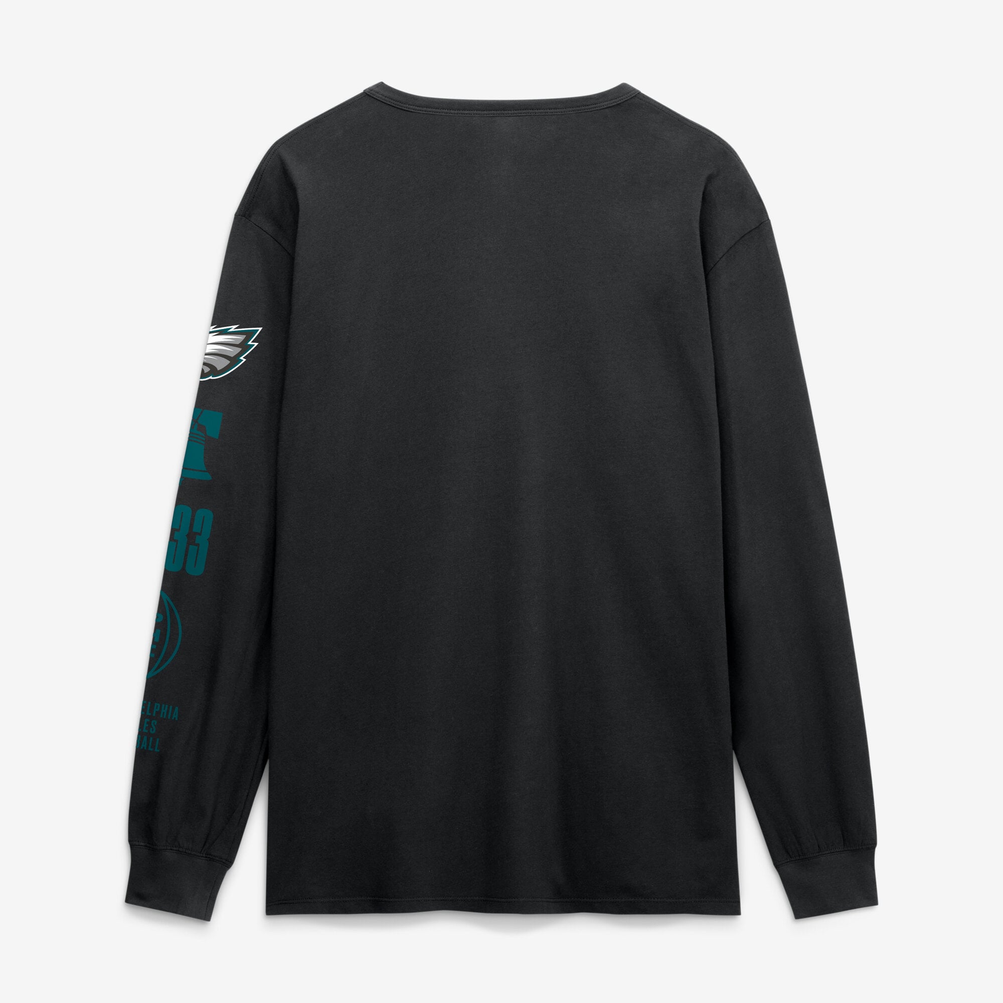 T-shirt à manches longues Fanatics Black Philadelphia Eagles Checkdown Pass pour homme