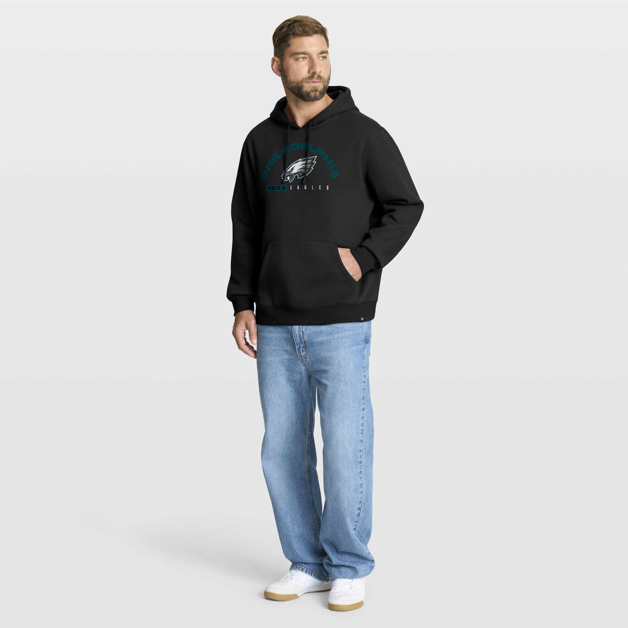 Sweat à capuche noir pour homme Fanatics Philadelphia Eagles Delay of Game Legacy