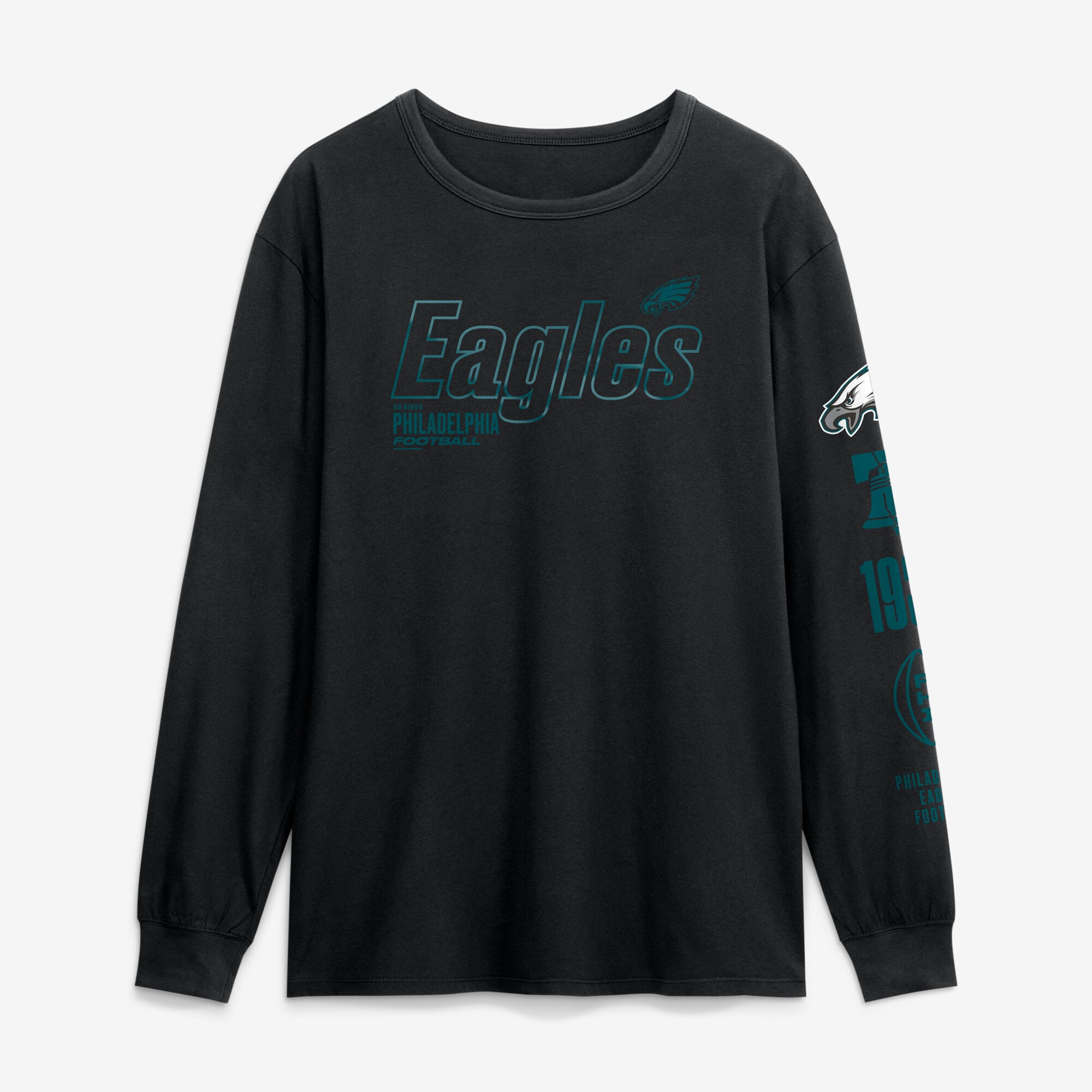 Men's Fanatics Black Philadelphia Eagles Legacy Long Sleeve T-Shirt