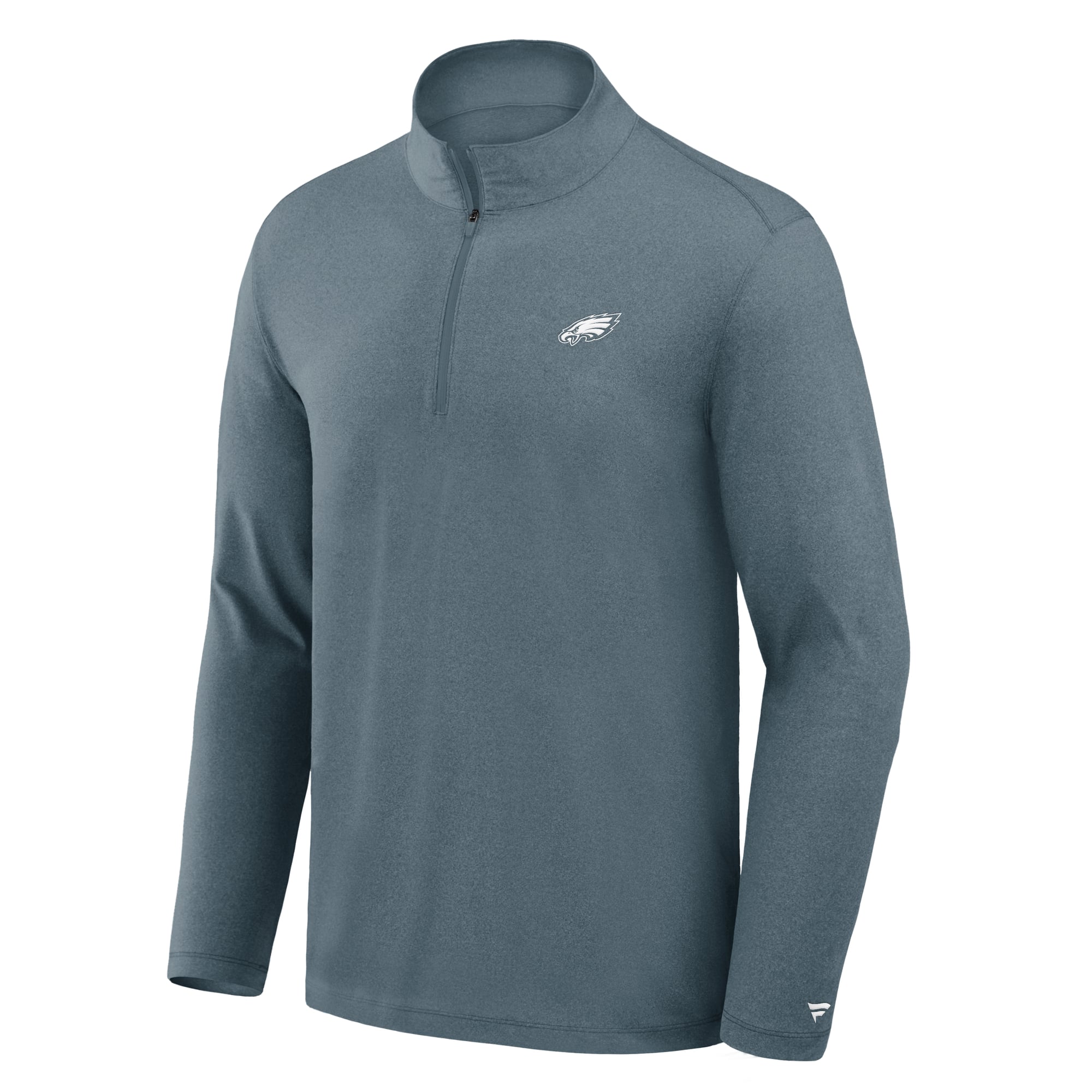 Pull à col zippé gris Philadelphia Eagles pour homme de Fanatics