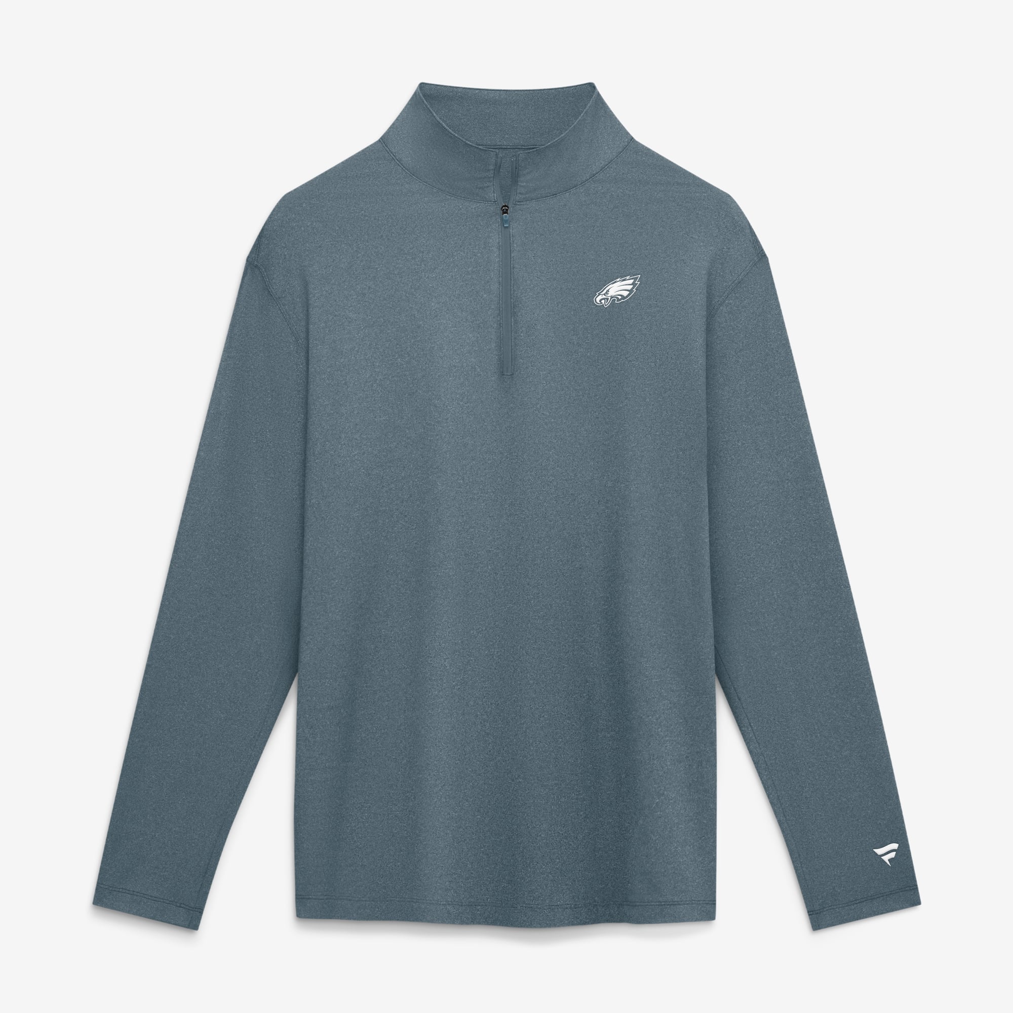 Pull à col zippé gris Philadelphia Eagles pour homme de Fanatics