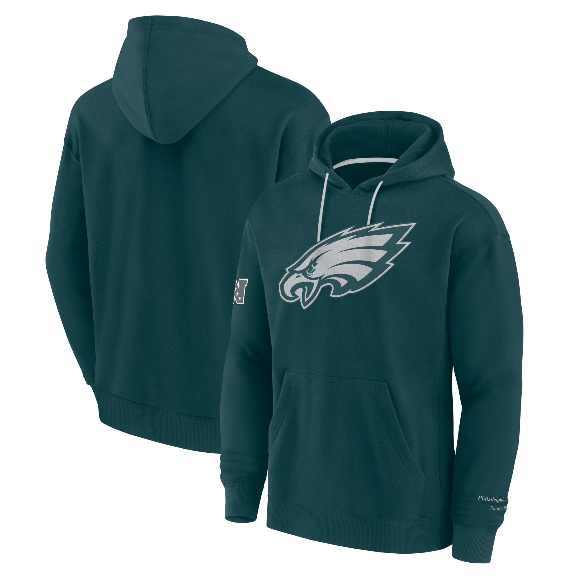 Men's Fanatics Midnight Green Philadelphia Eagles Elements Pace Pullover Hoodie