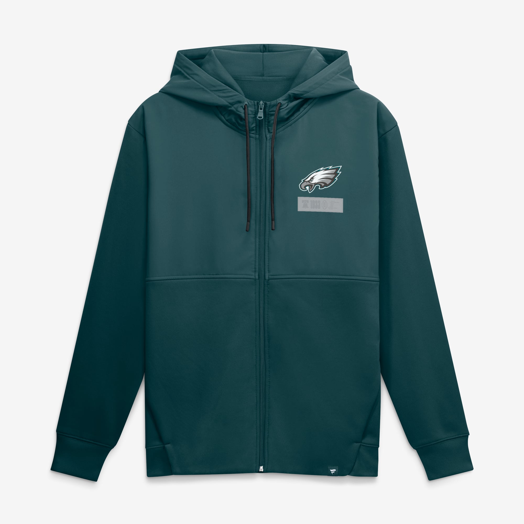Sweat à capuche zippé vert nuit pour homme Fanatics Philadelphia Eagles
