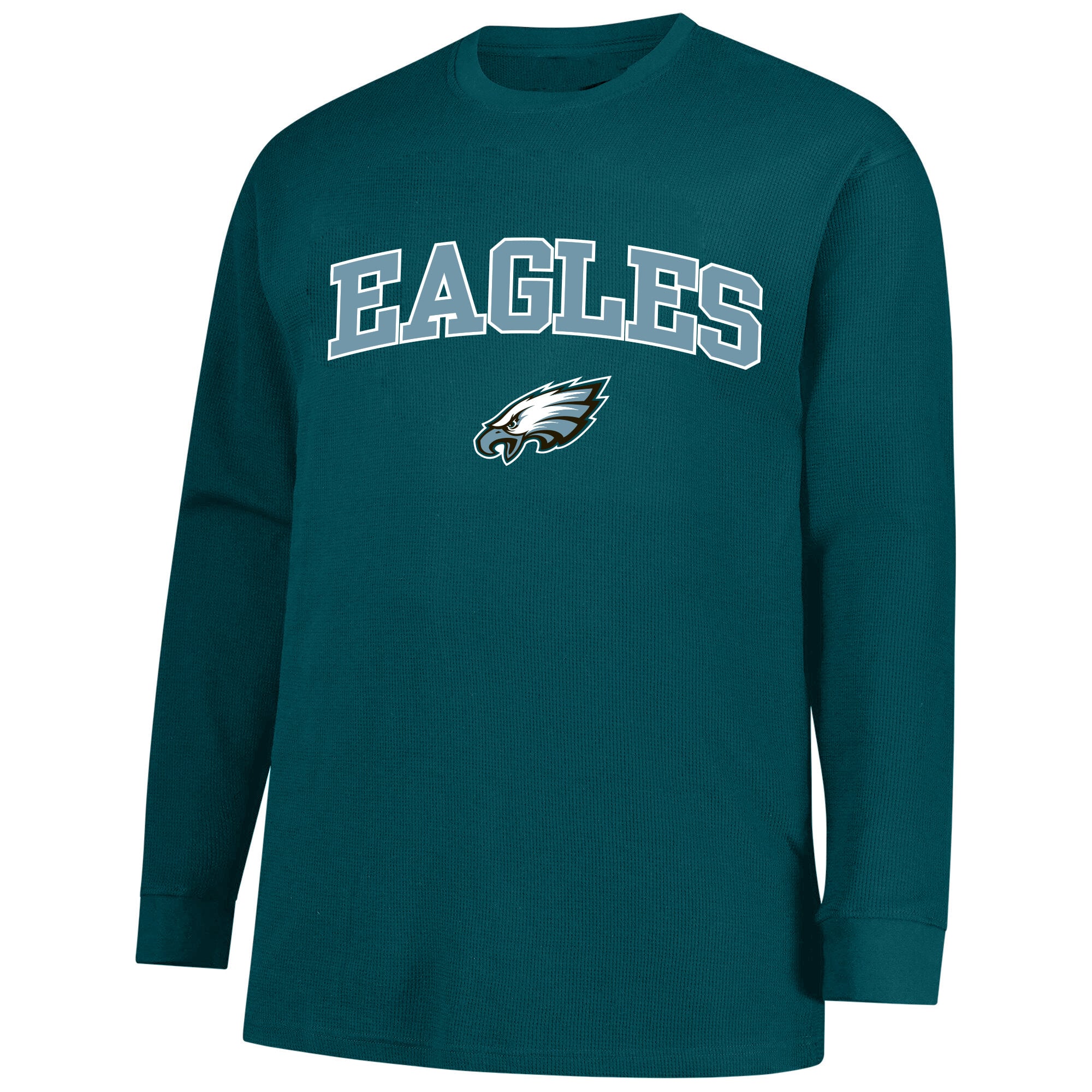T-shirt thermique à manches longues gaufrées Fanatics Saquon Barkley vert nuit Philadelphia Eagles pour homme, grandes tailles