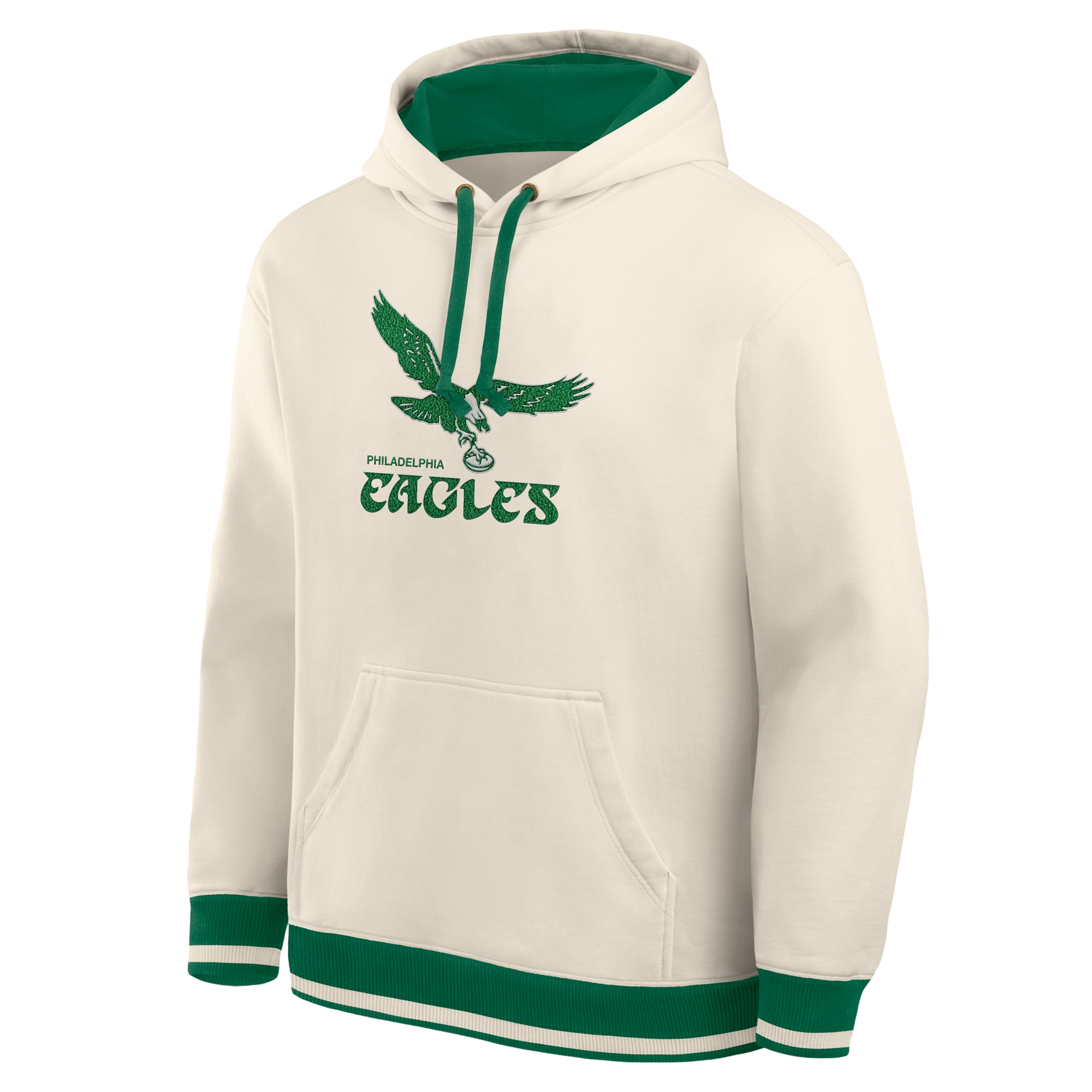Sweat à capuche polaire épais Fanatics Tan Philadelphia Eagles pour homme