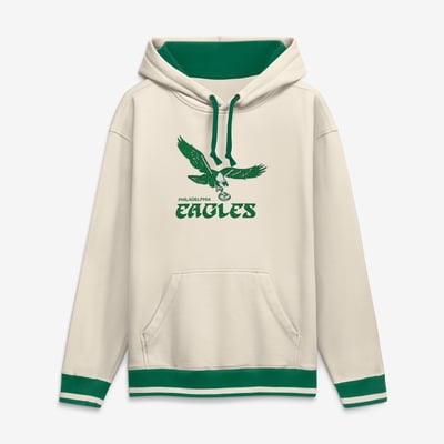 Philadelphia Eagles Fanatics Heavyweight Fleece Pullover Hoodie - Tan