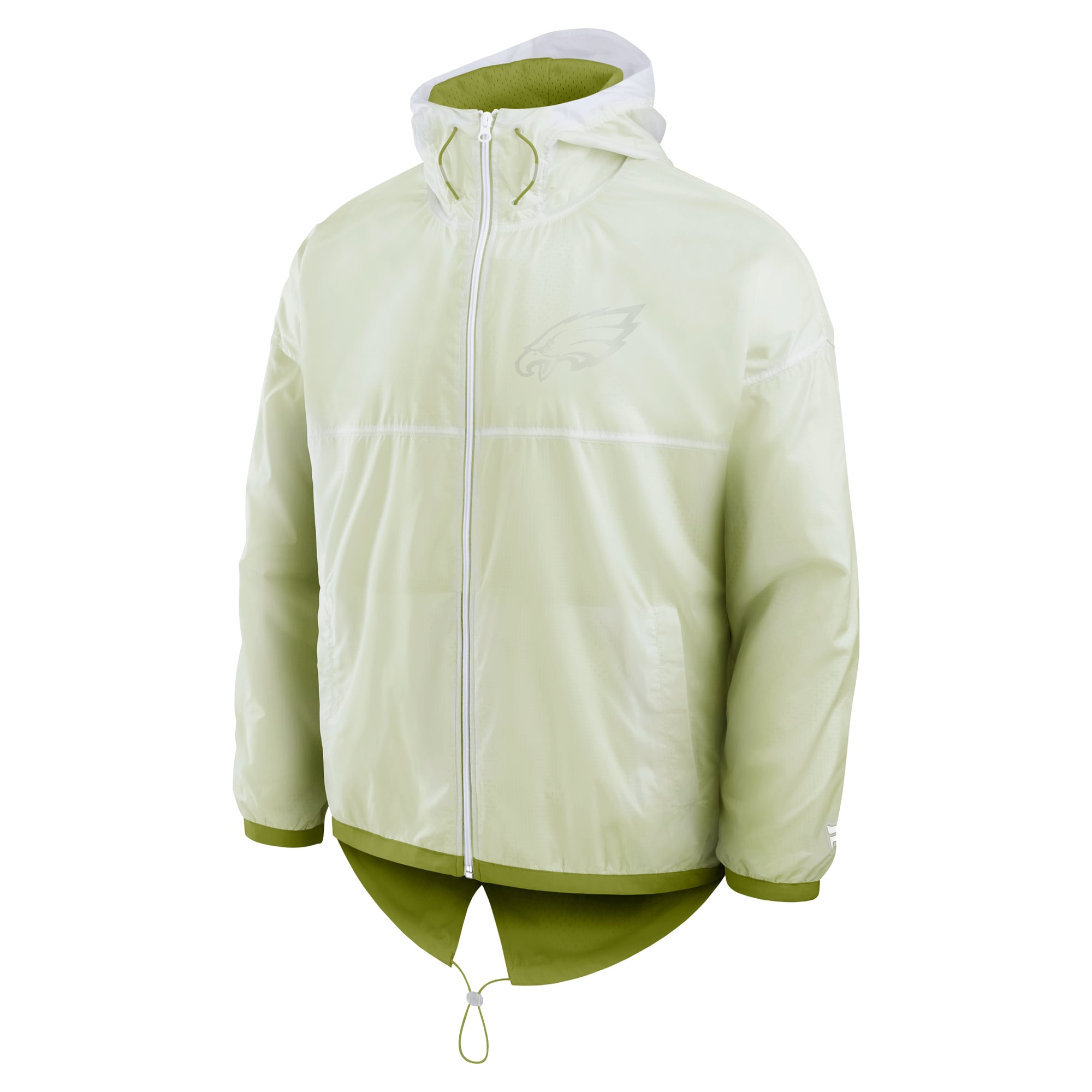 Doudoune zippée intégrale blanche Philadelphia Eagles pour homme de la marque Fanatics