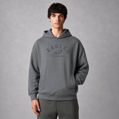  Philadelphia Eagles Levelwear Luxe Zone Pullover Hoodie - Gray