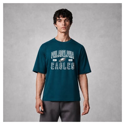 Philadelphia Eagles Levelwear Luxe Moment Stronghold Knit T-Shirt - Midnight Green
