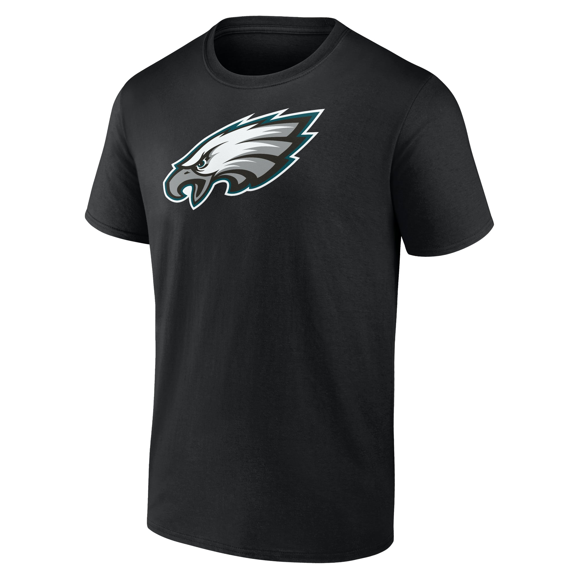 Men's Logo Athletic Black Philadelphia Eagles Primary T-Shirt