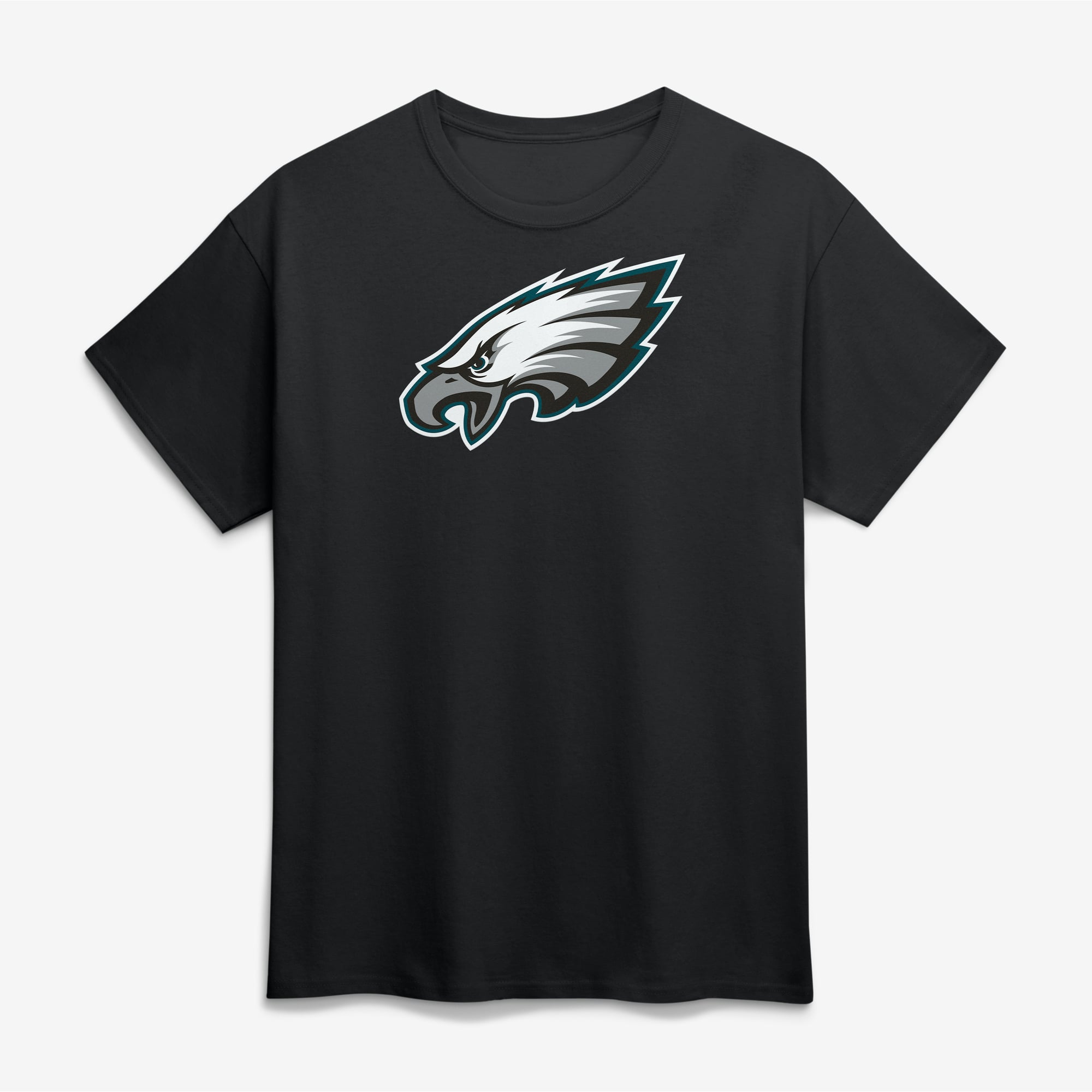 Men's Logo Athletic  Black Philadelphia Eagles Primary T-Shirt