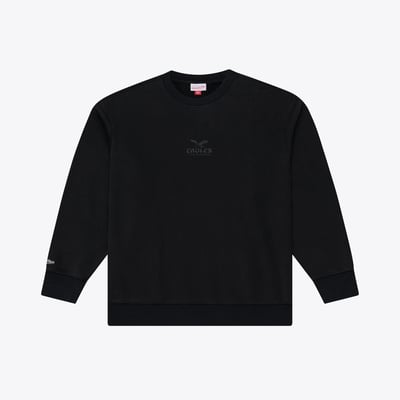 Philadelphia Eagles Mitchell & Ness Core Essentials Micro Logo Fleece Sweatshirt - Black
