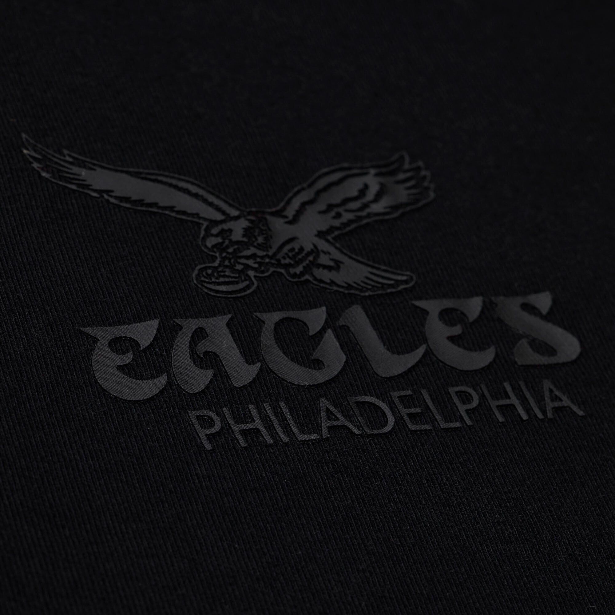 Men's Mitchell & Ness Black Philadelphia Eagles Core Essentials Micro Logo T-Shirt