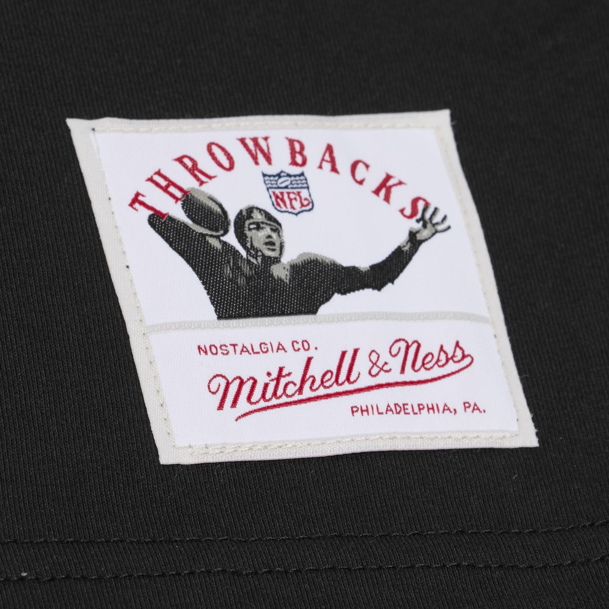 T-shirt Mitchell & Ness Brian Dawkins noir pour homme, joueur solo retraité des Eagles de Philadelphie