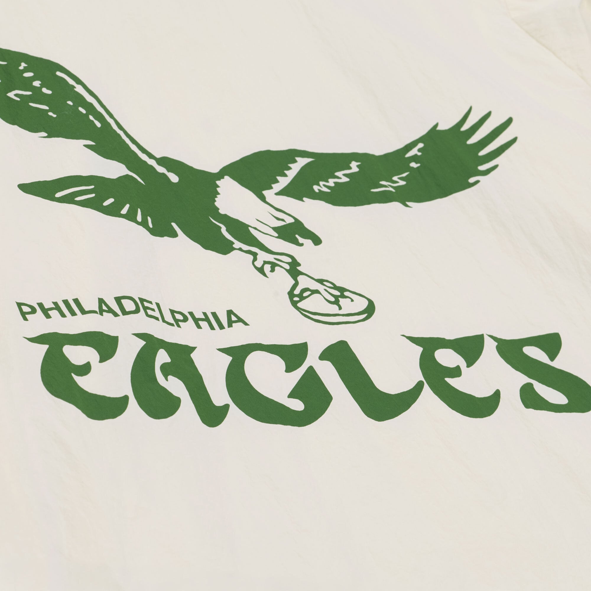 Veste de coach Mitchell & Ness crème Philadelphia Eagles Retro Roots pour homme