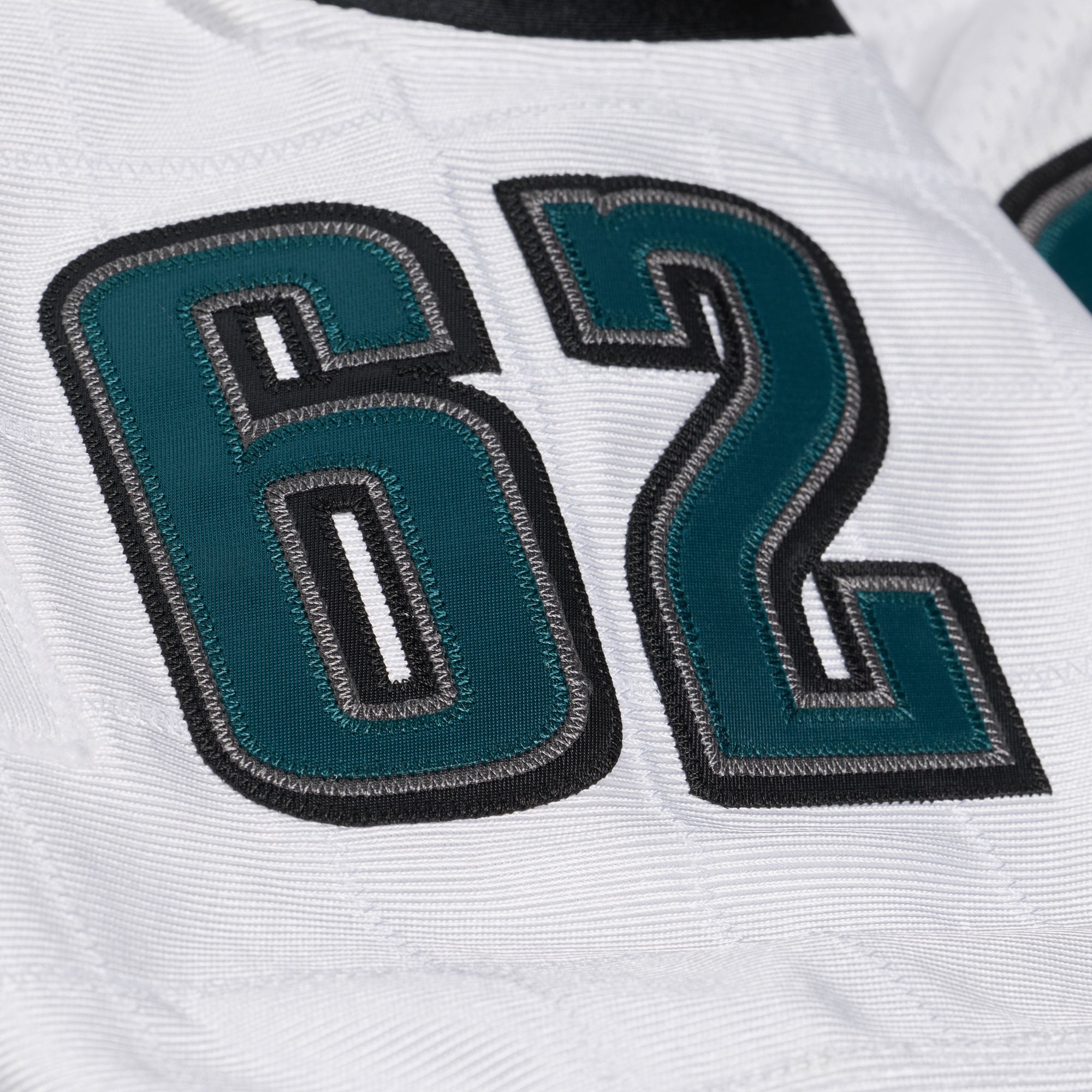 Maillot rétro authentique Mitchell & Ness Jason Kelce blanc des Eagles de Philadelphie 2011 pour homme
