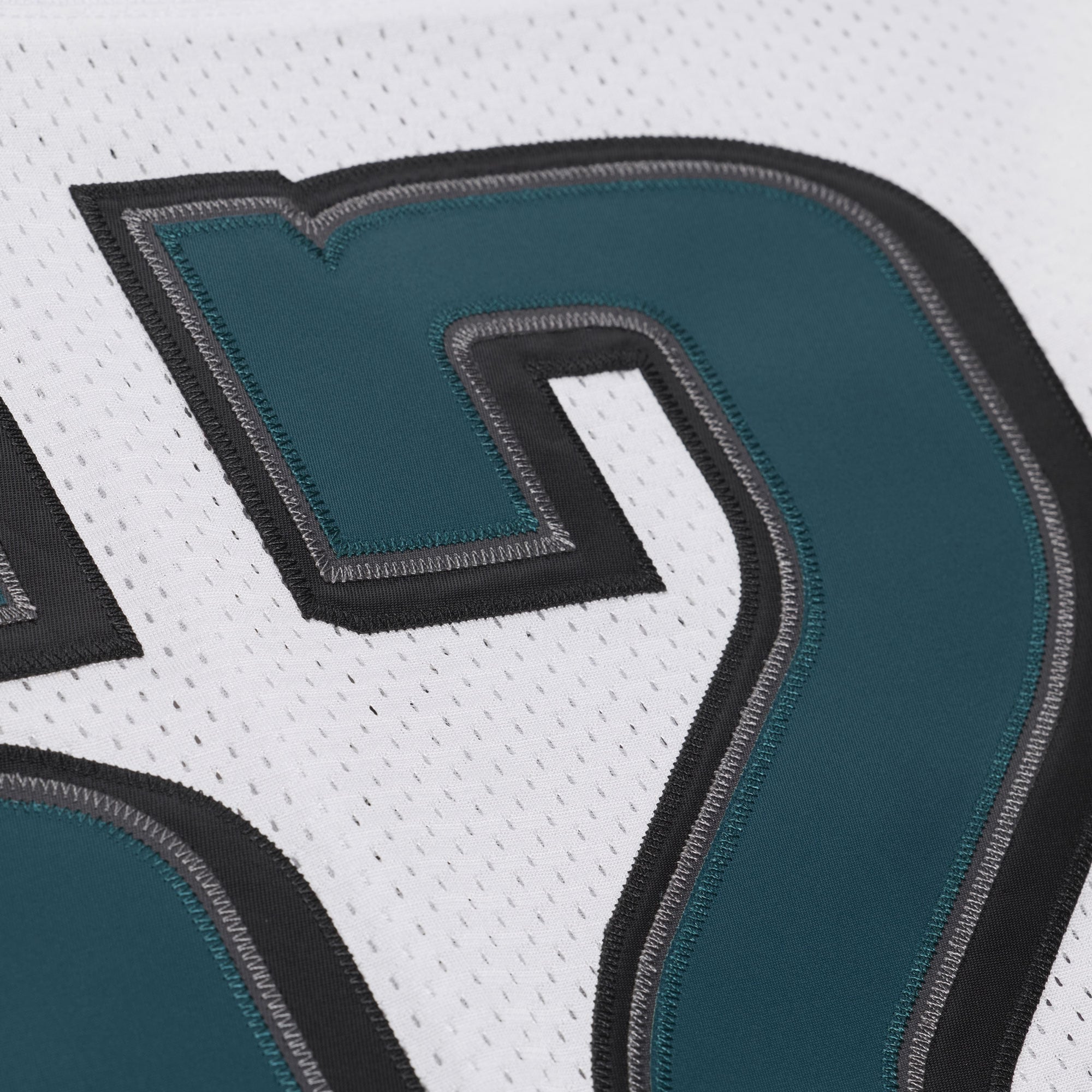 Maillot rétro authentique Mitchell & Ness Jason Kelce blanc des Eagles de Philadelphie 2011 pour homme